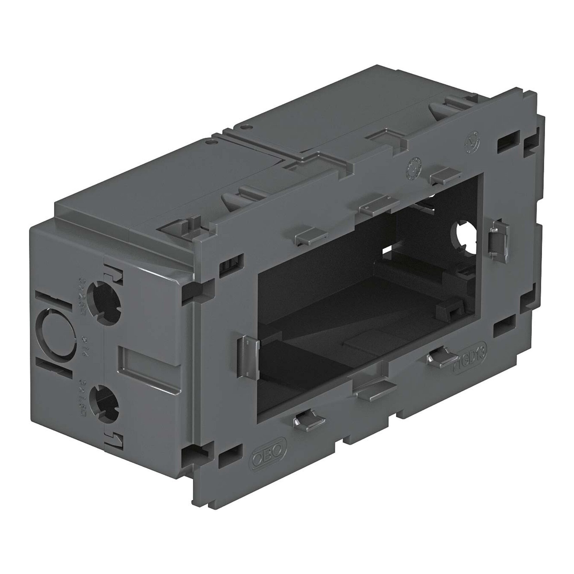 OBO BETTERMANN OBO Bettermann Vertr Geräteeinbaudose 2fach 140x76x51mm gr 71GD13 Installationskabel