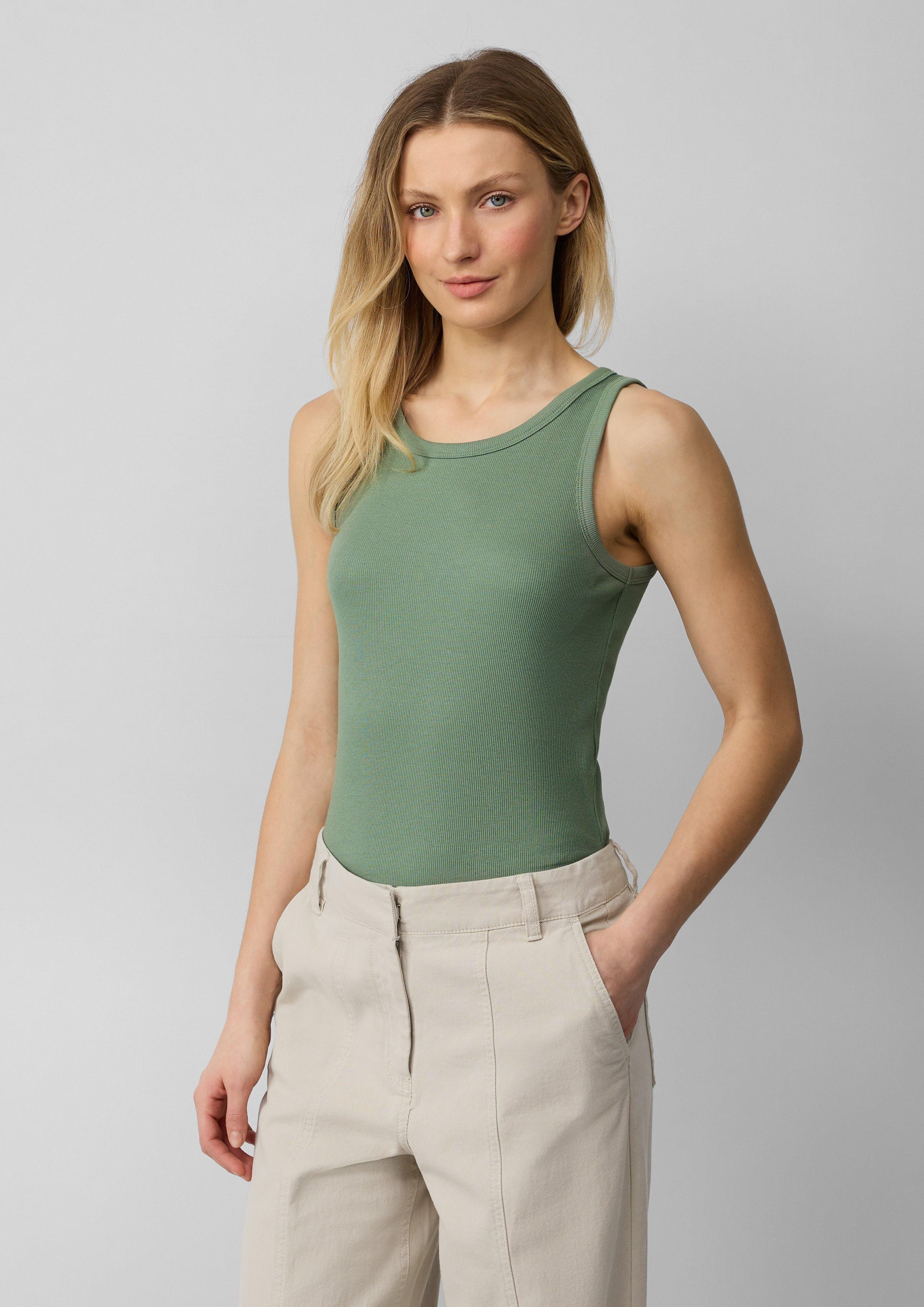 s.Oliver Shirttop Elastisches Top mit Rippstruktur günstig online kaufen