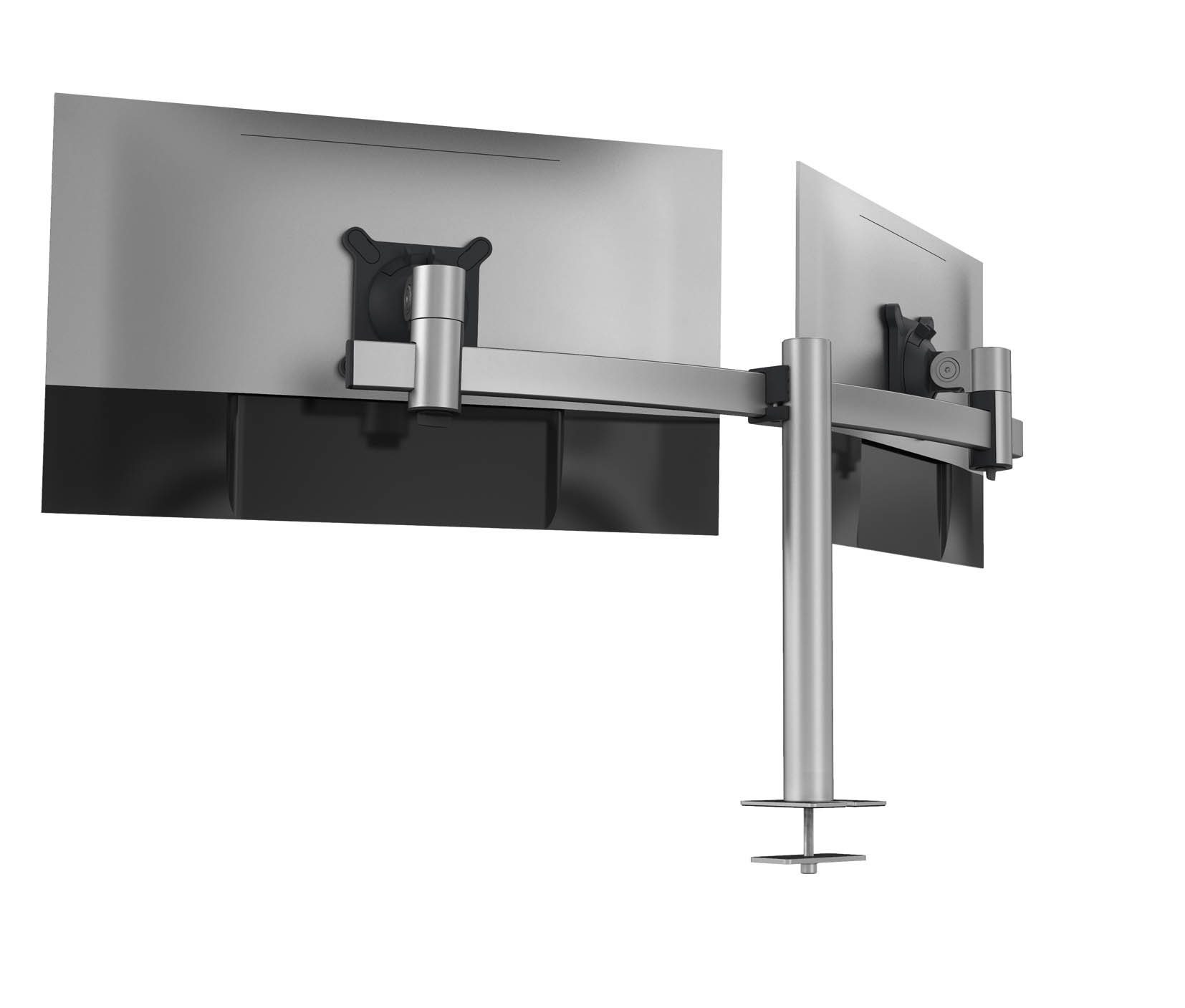 Monitor Tischhalter FULL MOTION 2 für 2 Monitore bis 29 Zoll — Schwaiger  GmbH