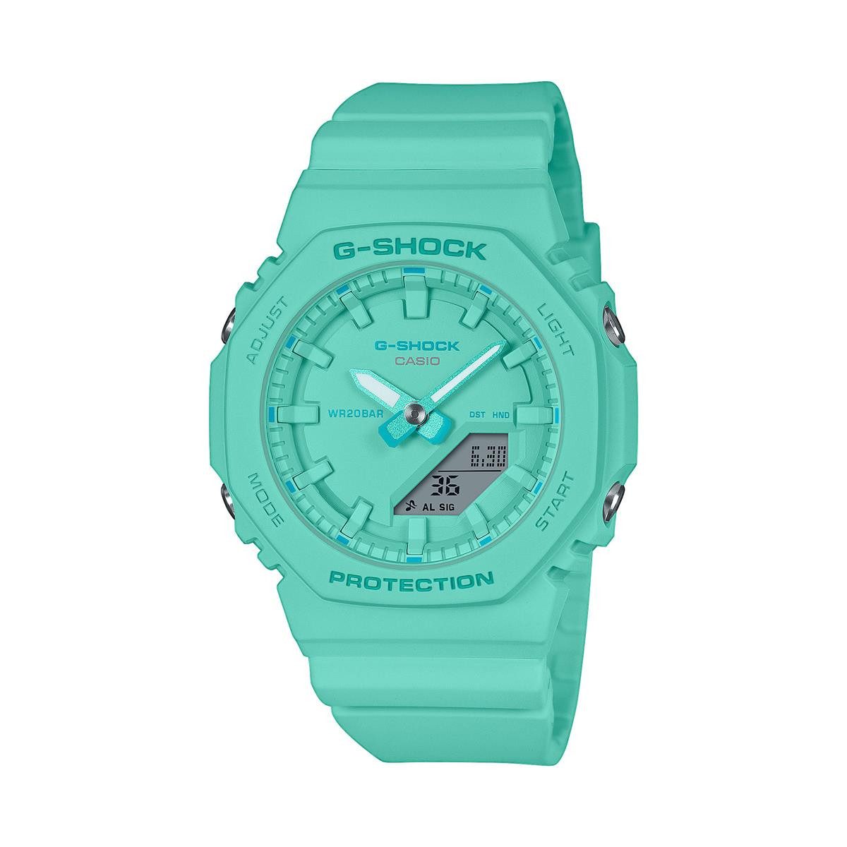 CASIO Quarzuhr Casio G-Shock Damen Uhr GMA-P2100-2AER Resin türkis, (1-tlg)