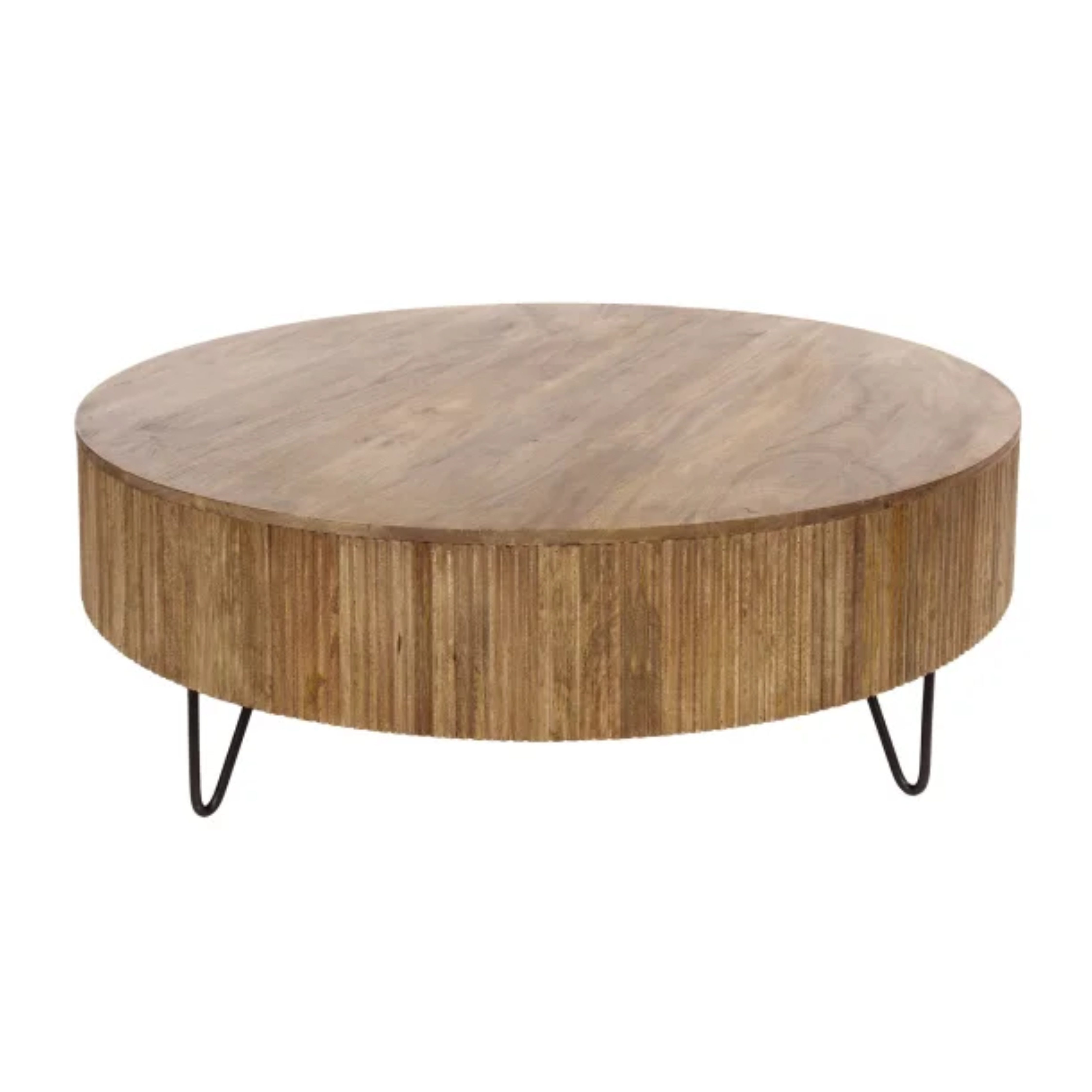 Beauty.Scouts Couchtisch Couchtisch „Luno Round 120“ – Massivholz Mango san günstig online kaufen