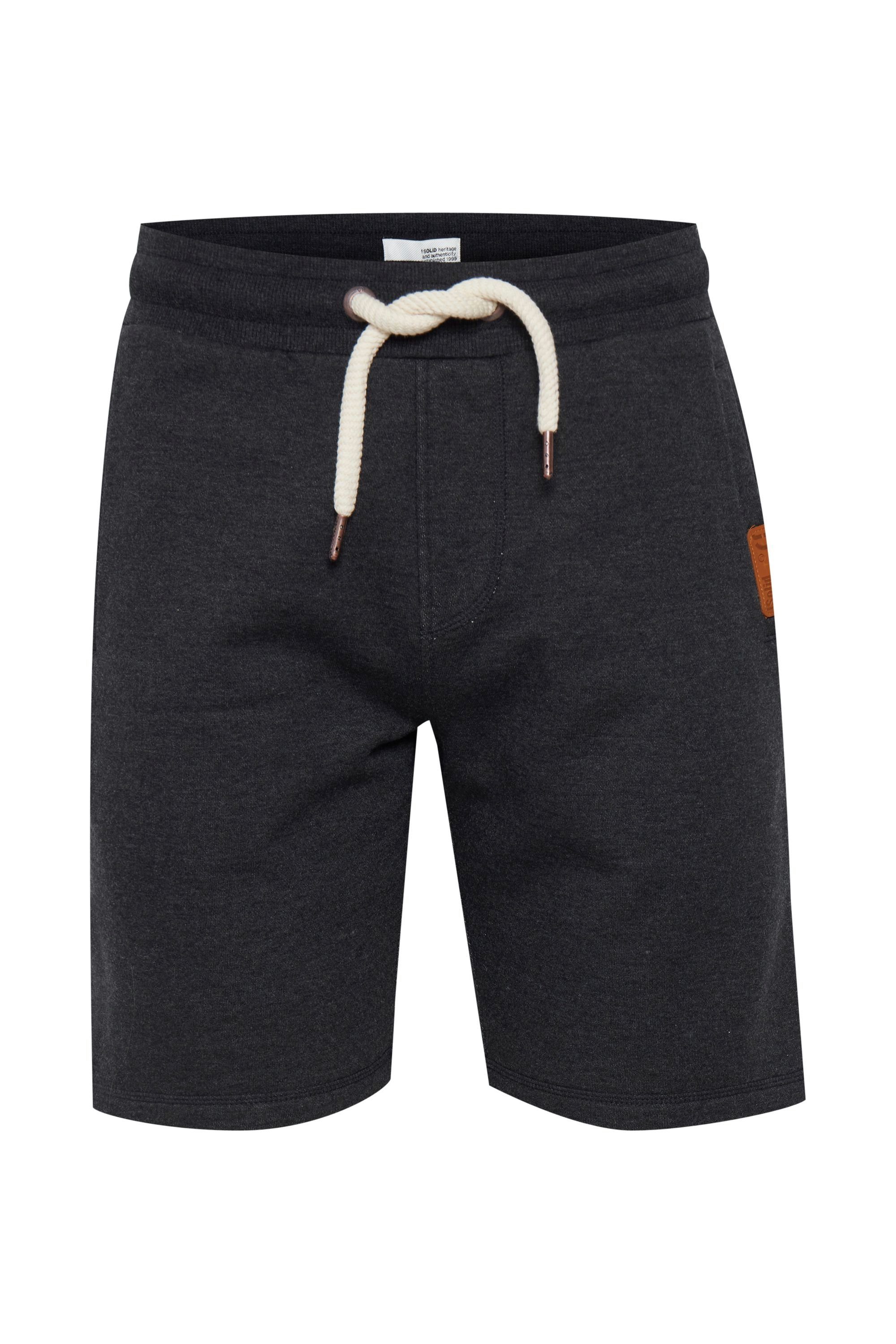 Sweat !Solid Shorts Dark SDTrippo Kordeln mit Melange Grey Sweatshorts (1940071)