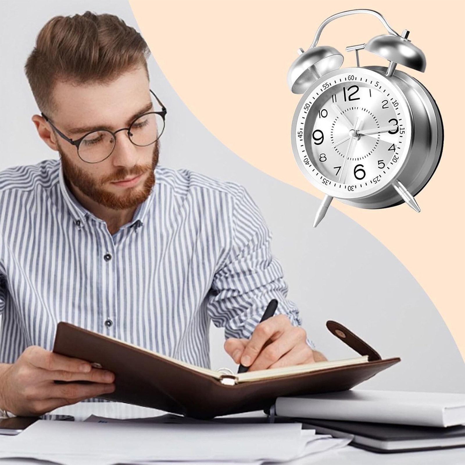 REDOM Wecker Retro Wecker Doppelglockenwecker Mechanischer Wecker mit große günstig online kaufen