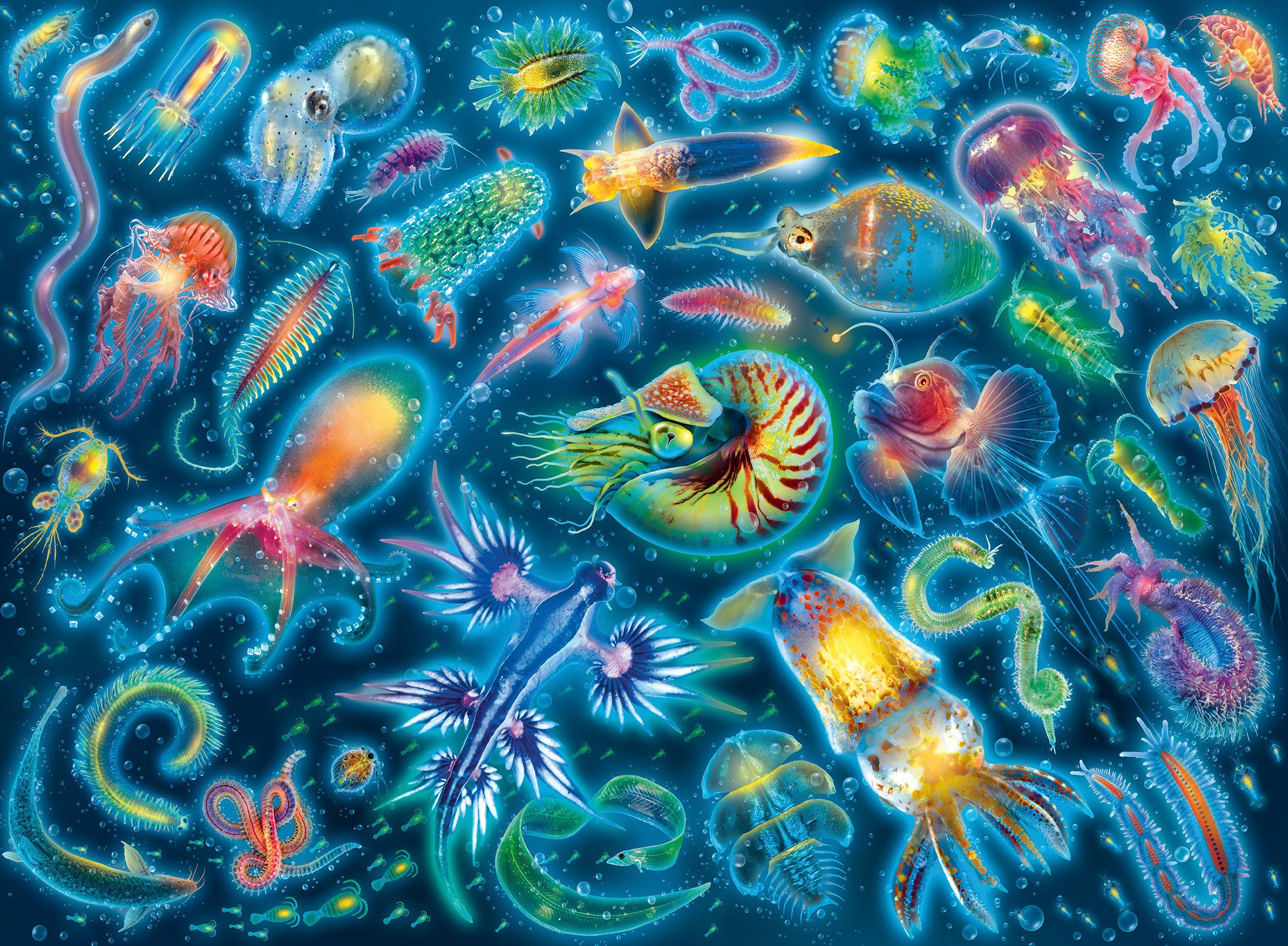 Ravensburger Puzzle Farbenfrohe Quallen, 500 Puzzleteile, günstig online kaufen