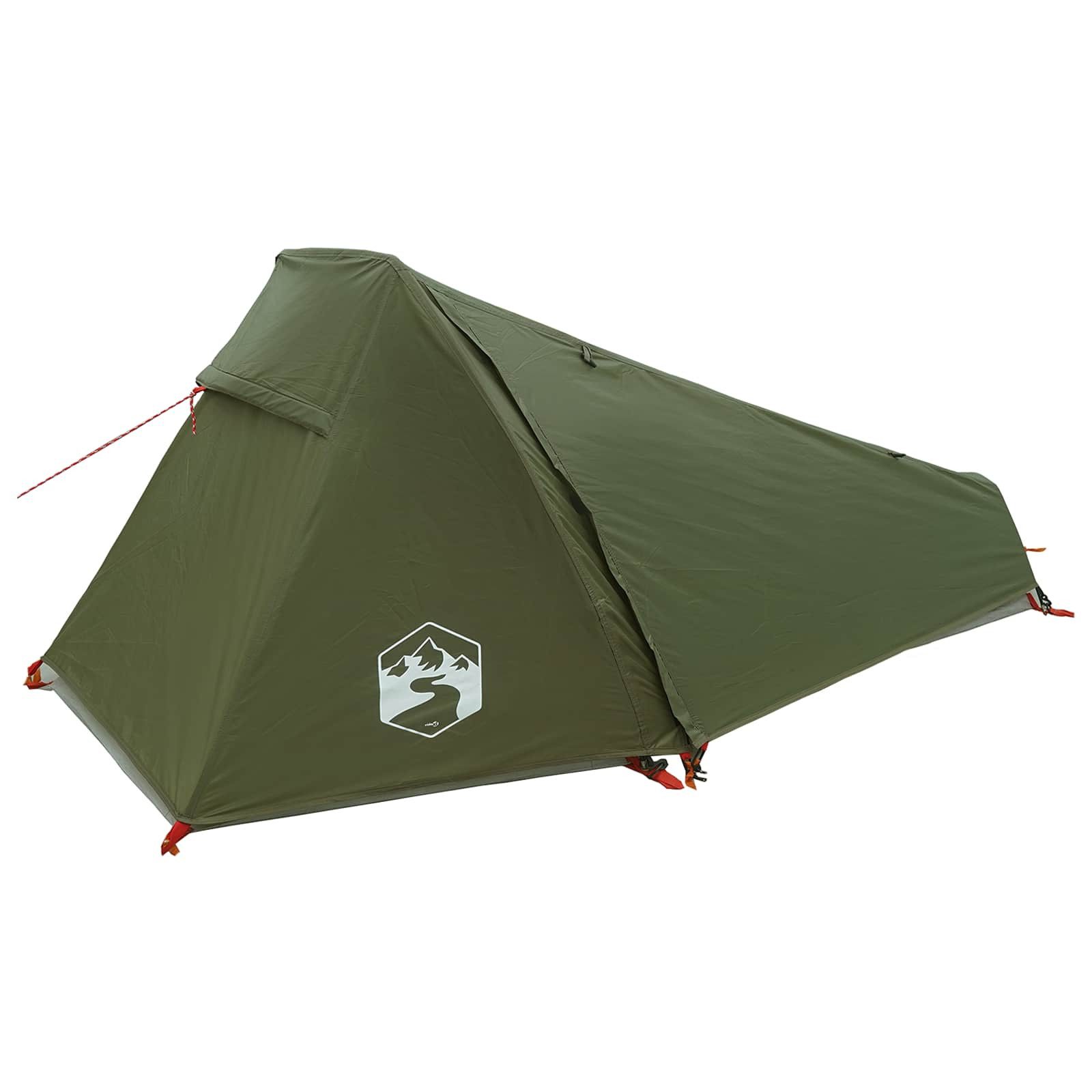 vidaXL Tunnelzelt Tunnelzelt Olive Grün 215 x 100 x 90 cm Polyester und Stahl, (1 tlg)