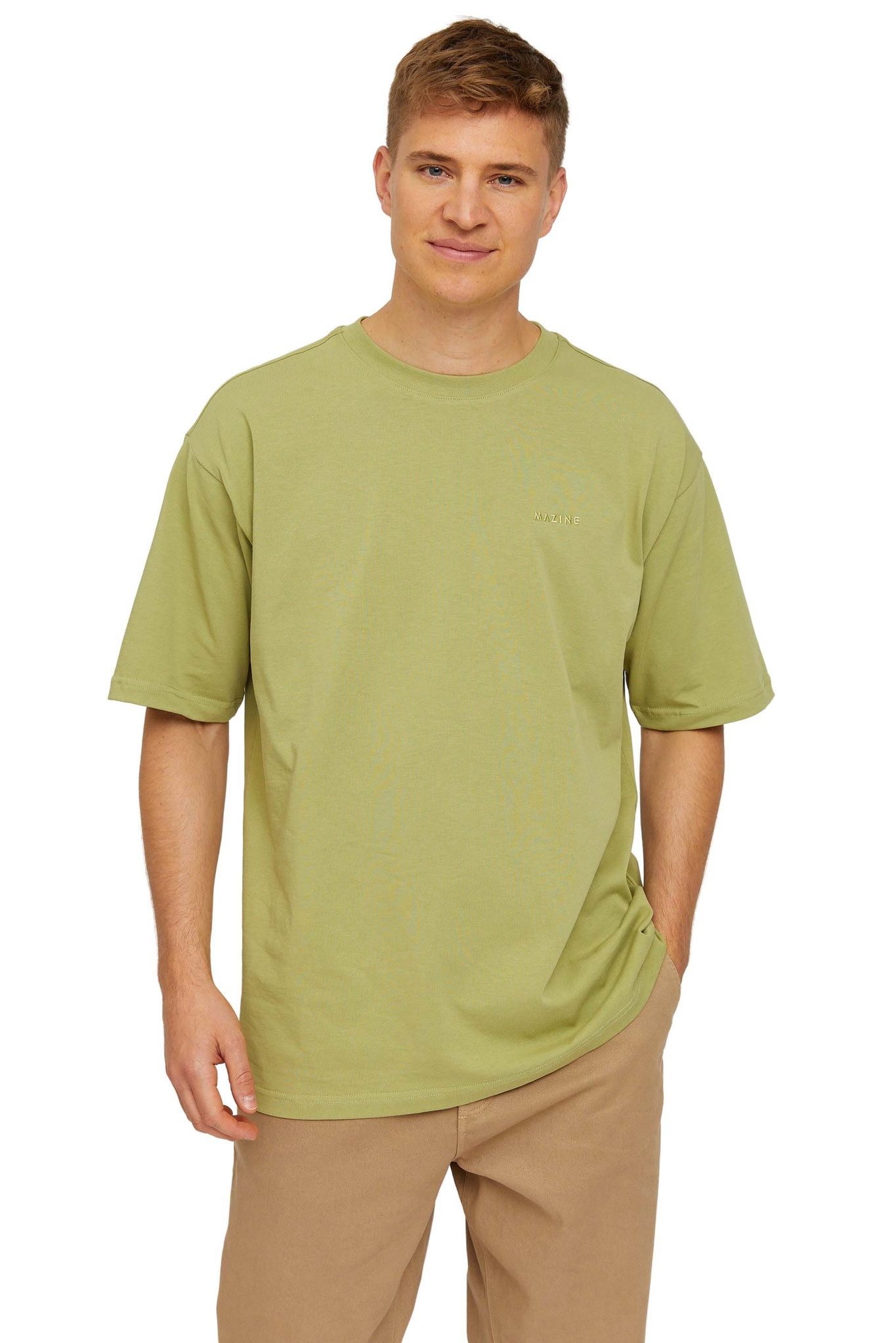 MAZINE Oversize-Shirt T-Shirt aus 100 % veganen Materialien.