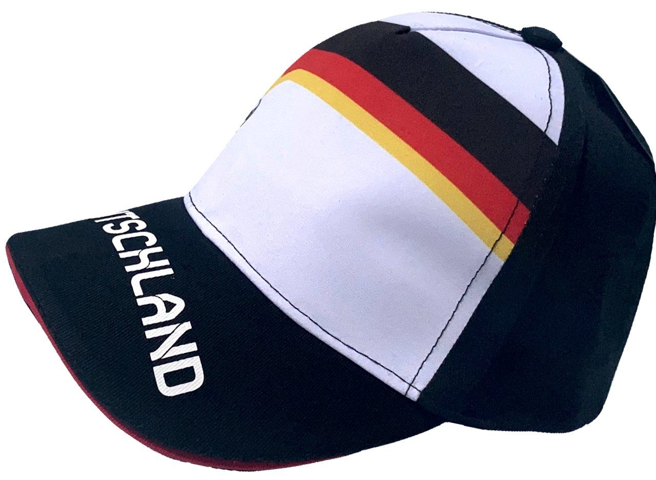 Europameisterschaft Jungen EM für Basecap Einschulung und Cap Schirmmütze Weiß Snapback + Schule, Kinder Kita, + Fußball coole-fun-t-shirts Baseball Mädchen DEUTSCHLAND 54 Base Gr.52