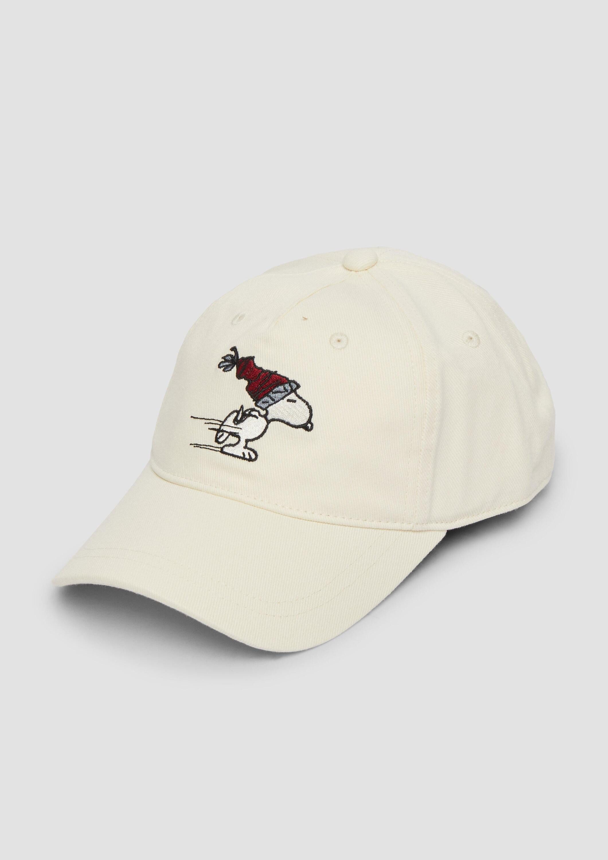 s.Oliver Snapback Cap Kappe Twill-Kappe mit Peanuts®-Stickerei