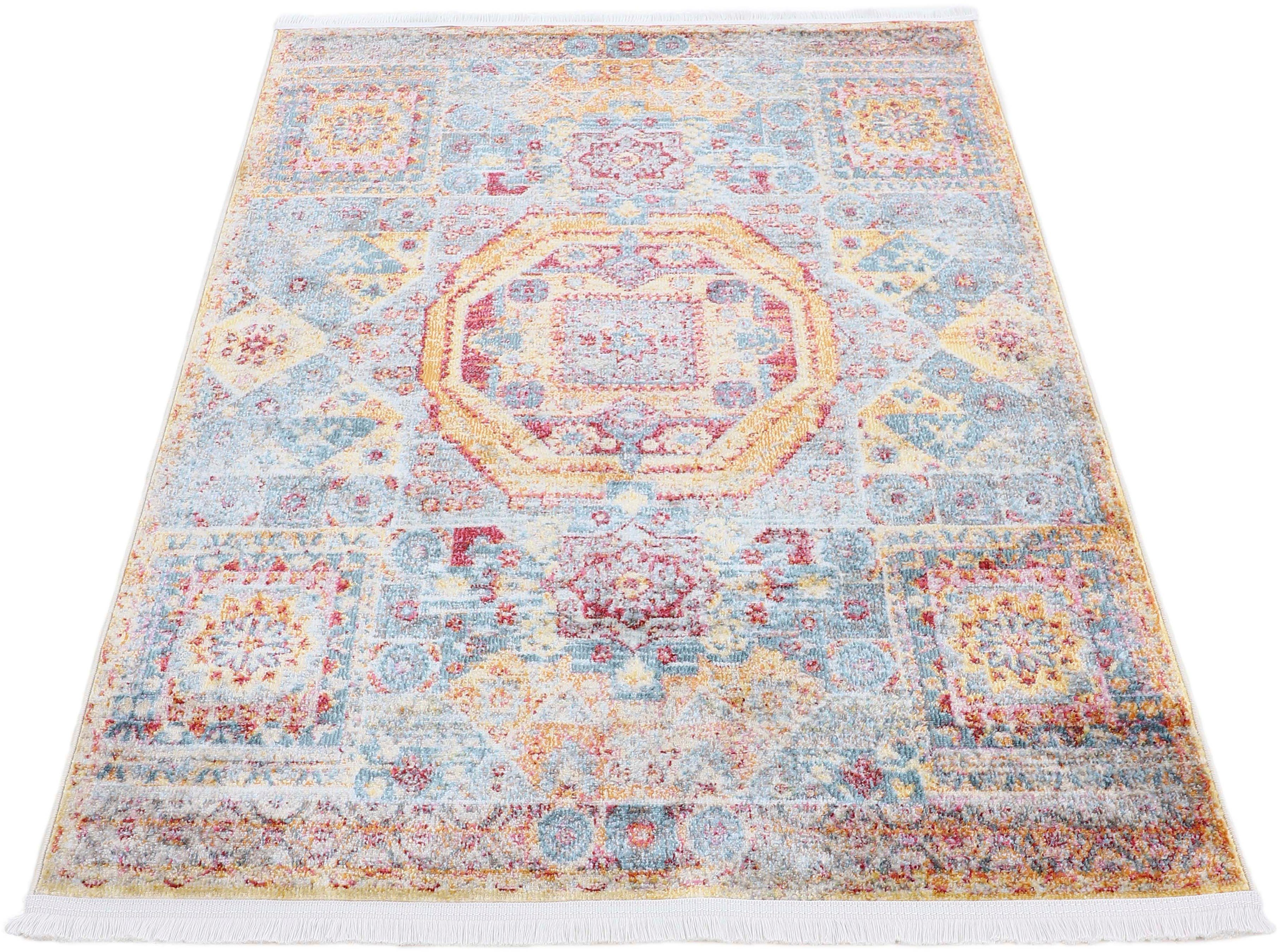 carpetfine Teppich Helen, rechteckig, Höhe: 7 mm, Vintage Orient Look, Wohnzimmer
