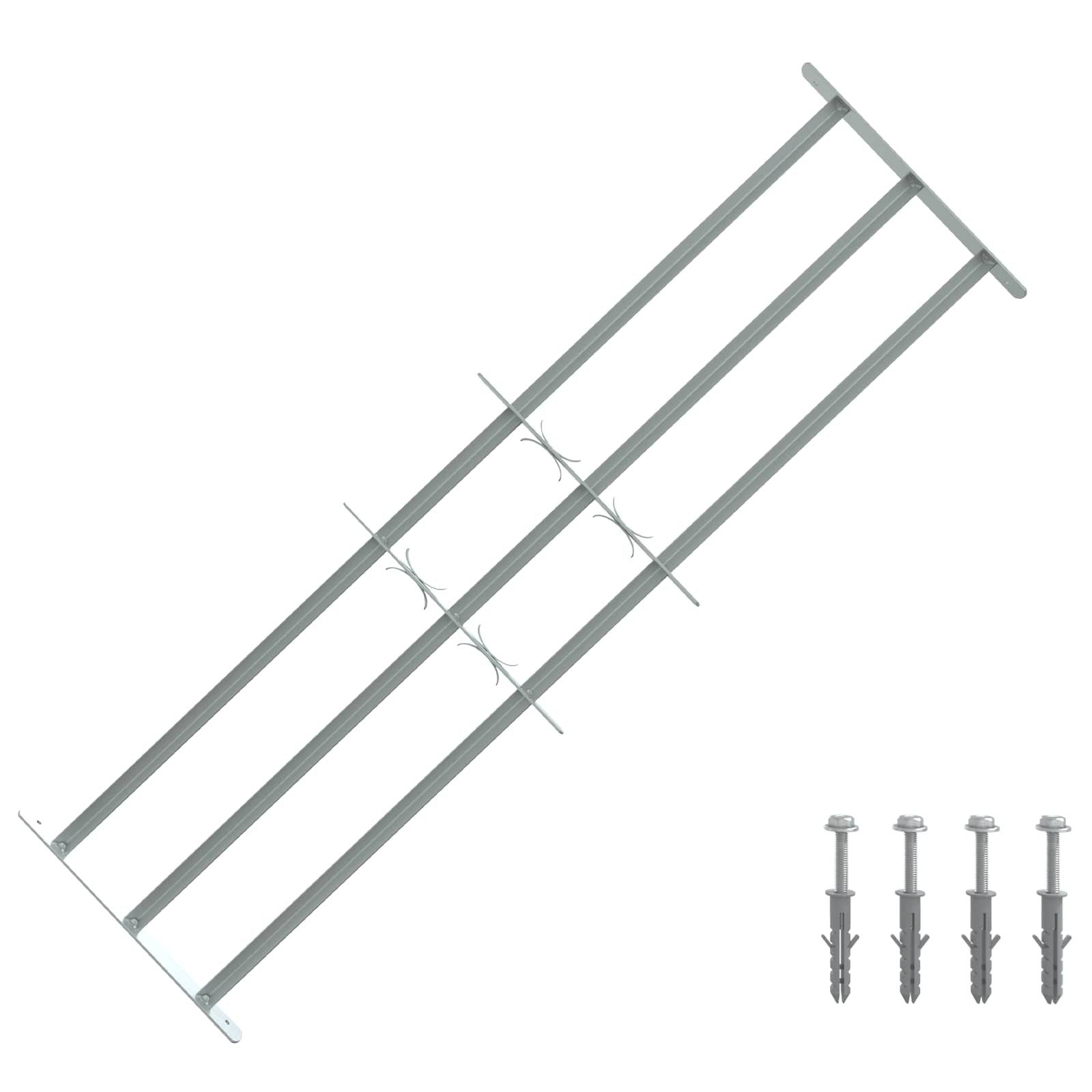 vidaXL Fenster Sicherheitsgitter für Fenster mit 3 Querstangen 3 pcs, (3 St)