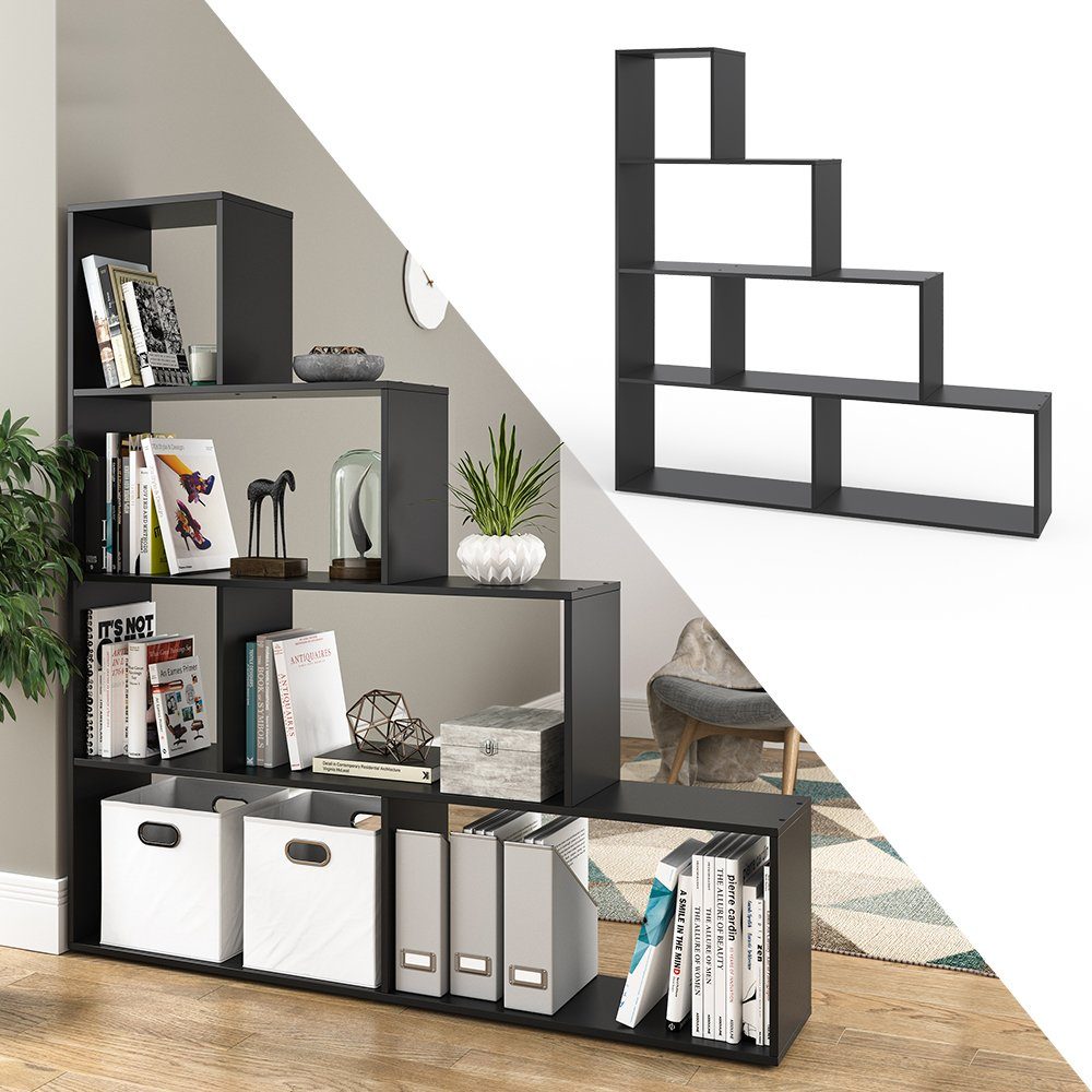 Vicco Raumteiler, Schwarz/Schwarz, 163 x 155 cm günstig online kaufen