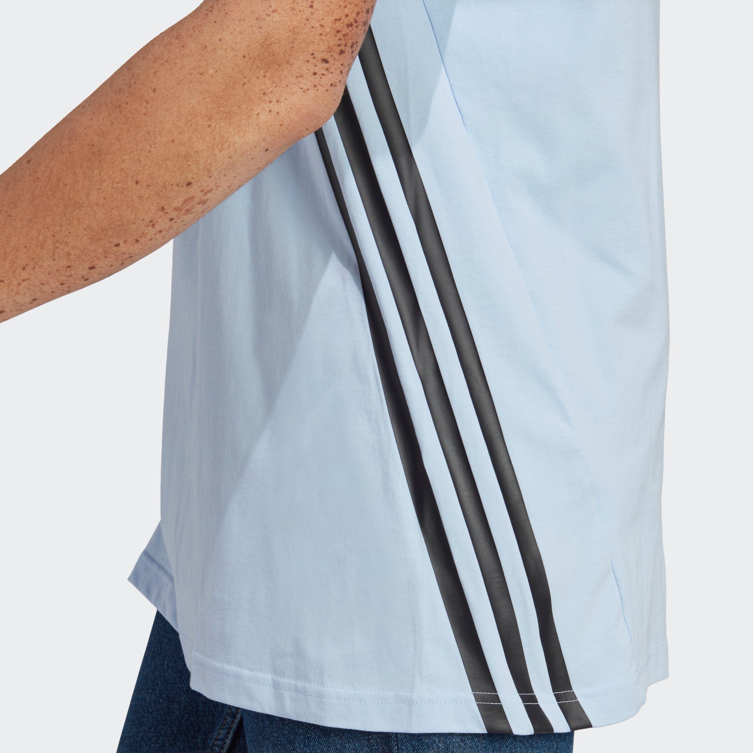 ICONS Dawn adidas 3-STREIFEN Sportswear T-Shirt Blue FUTURE