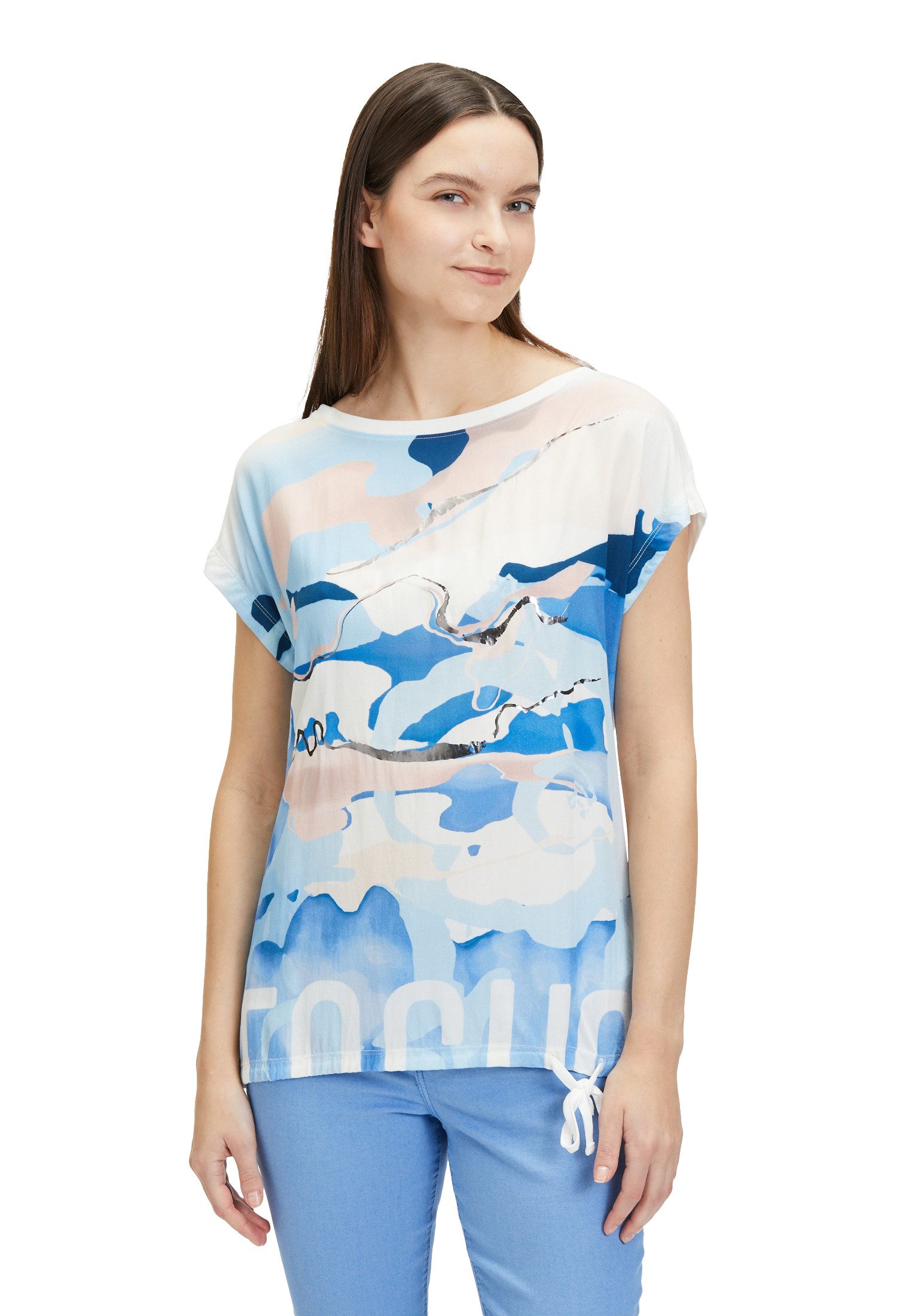 Kurzarmshirt Betty & Co Casual-Shirt mit Print