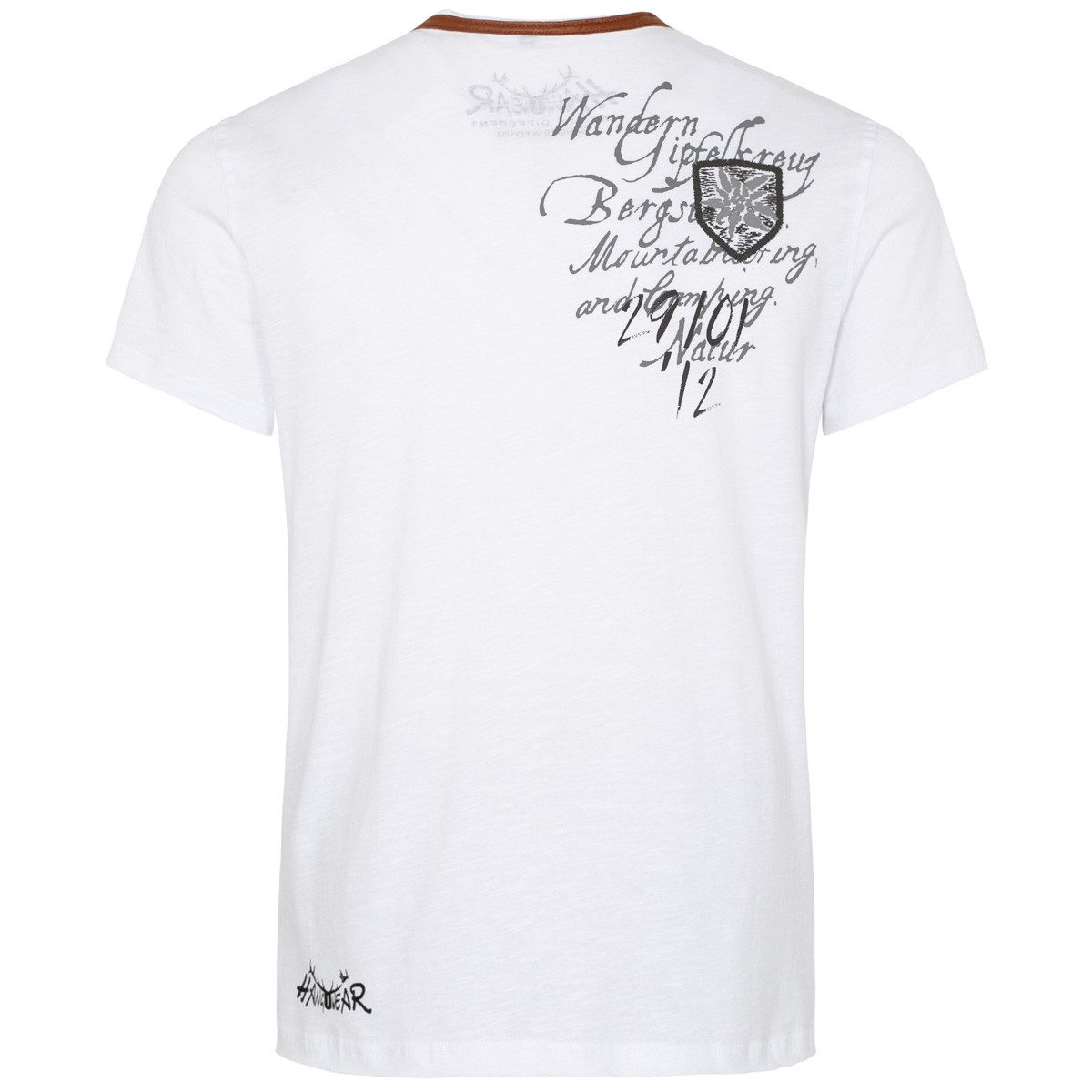 Hangowear T-Shirt Trachtenshirt Emilio weiß
