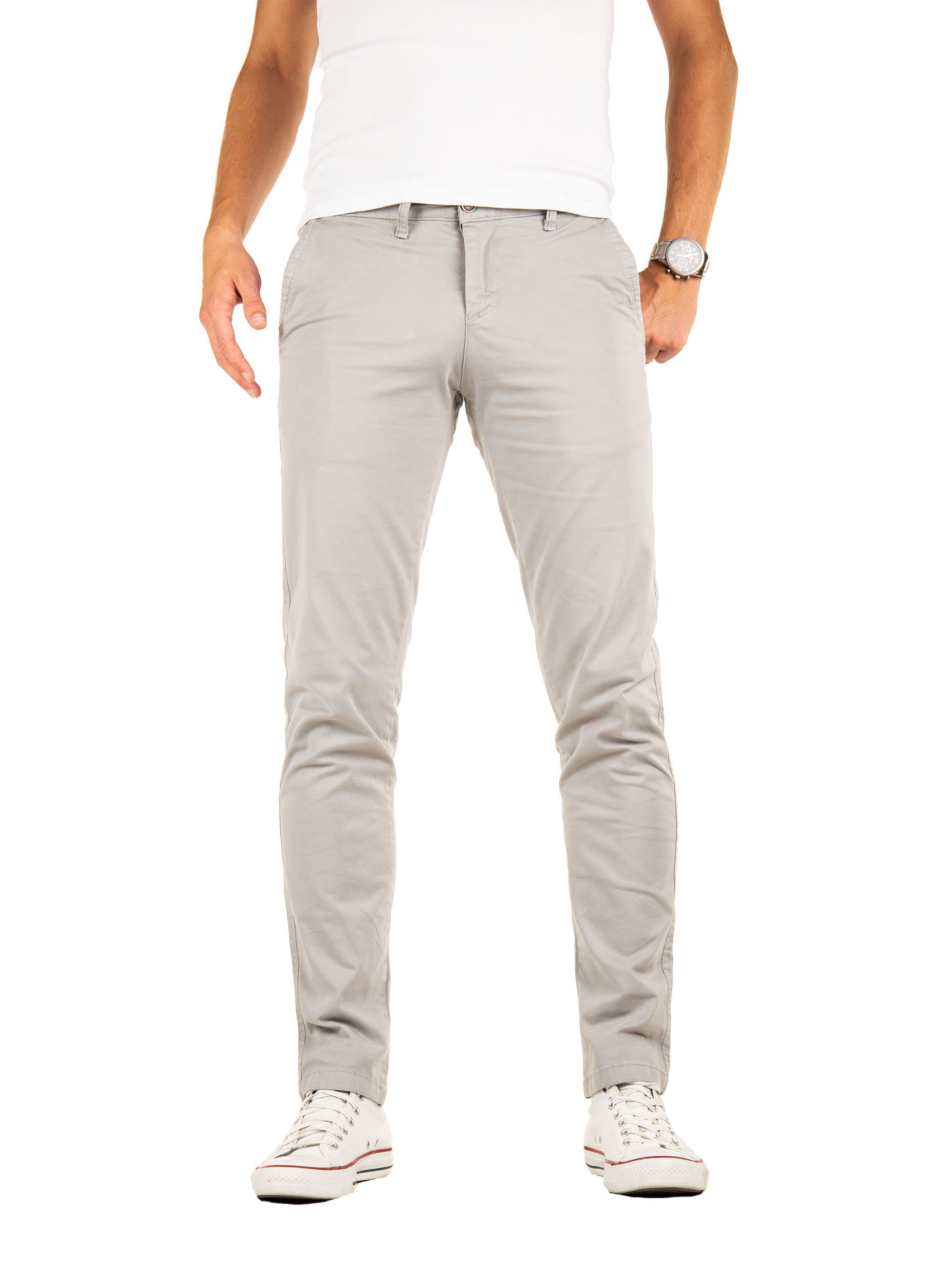 Yazubi Chinos Chino Pants Luke (1-tlg) Grey gull (2R173802)