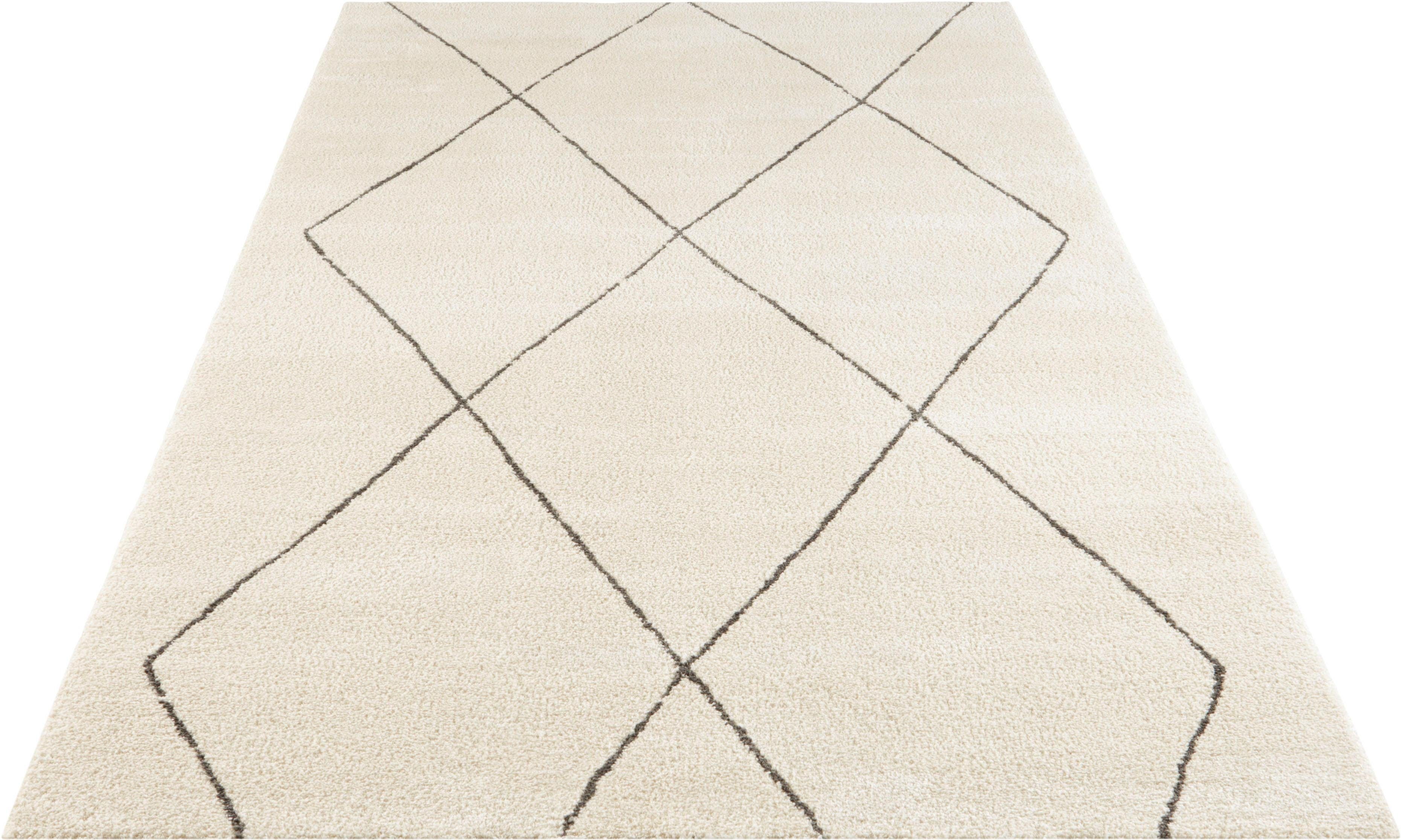 ELLE DECORATION Teppich Massy, rechteckig, Höhe: 14 mm, Kurzflor, Teppich, Modern, Scandi, 3D Effekt, Wohnzimmer, Schlafzimmer