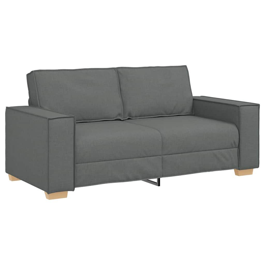 vidaXL Sofa 2-Sitzer Sofa Dunkelgrau 180x78x84 cm Stoff, 1 Teile