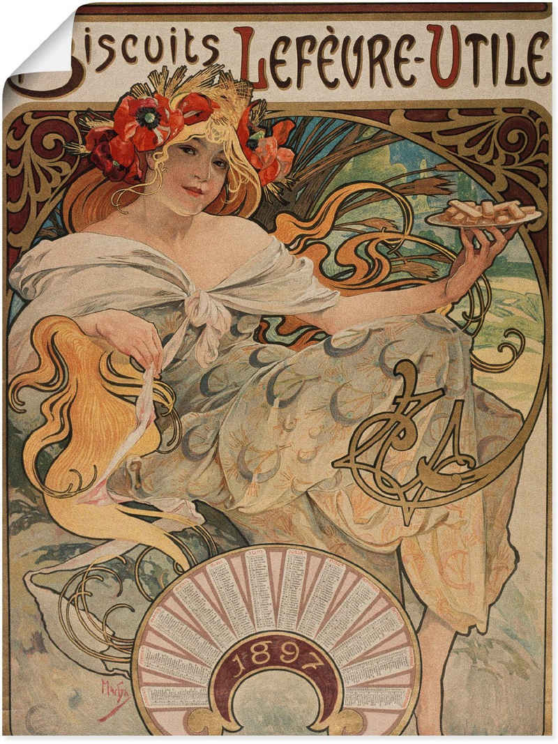 Artland Wandbild Kalenderillustration für Lefèvre-Utile, Magazincover (1 St), als Alubild, Leinwandbild, Wandaufkleber oder Poster in versch. Größen