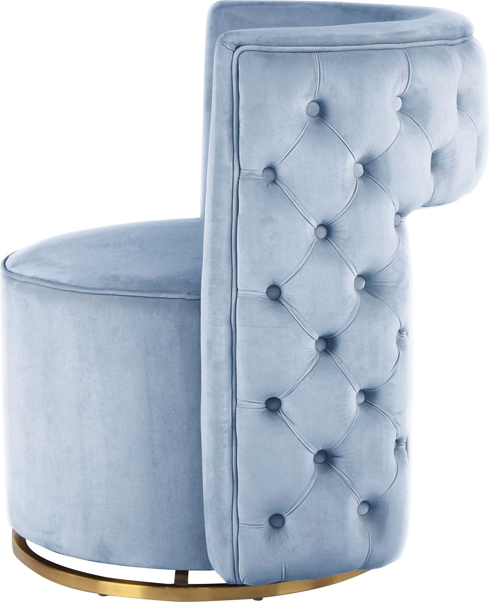 Kayoom Sessel Drehsessel Sophistic, TOPSELLER! hochwertiges Gestell aus Eisen (1-St., Sessel, OTTOs Choice), drehbar, elegant, samtweich, gesteppt