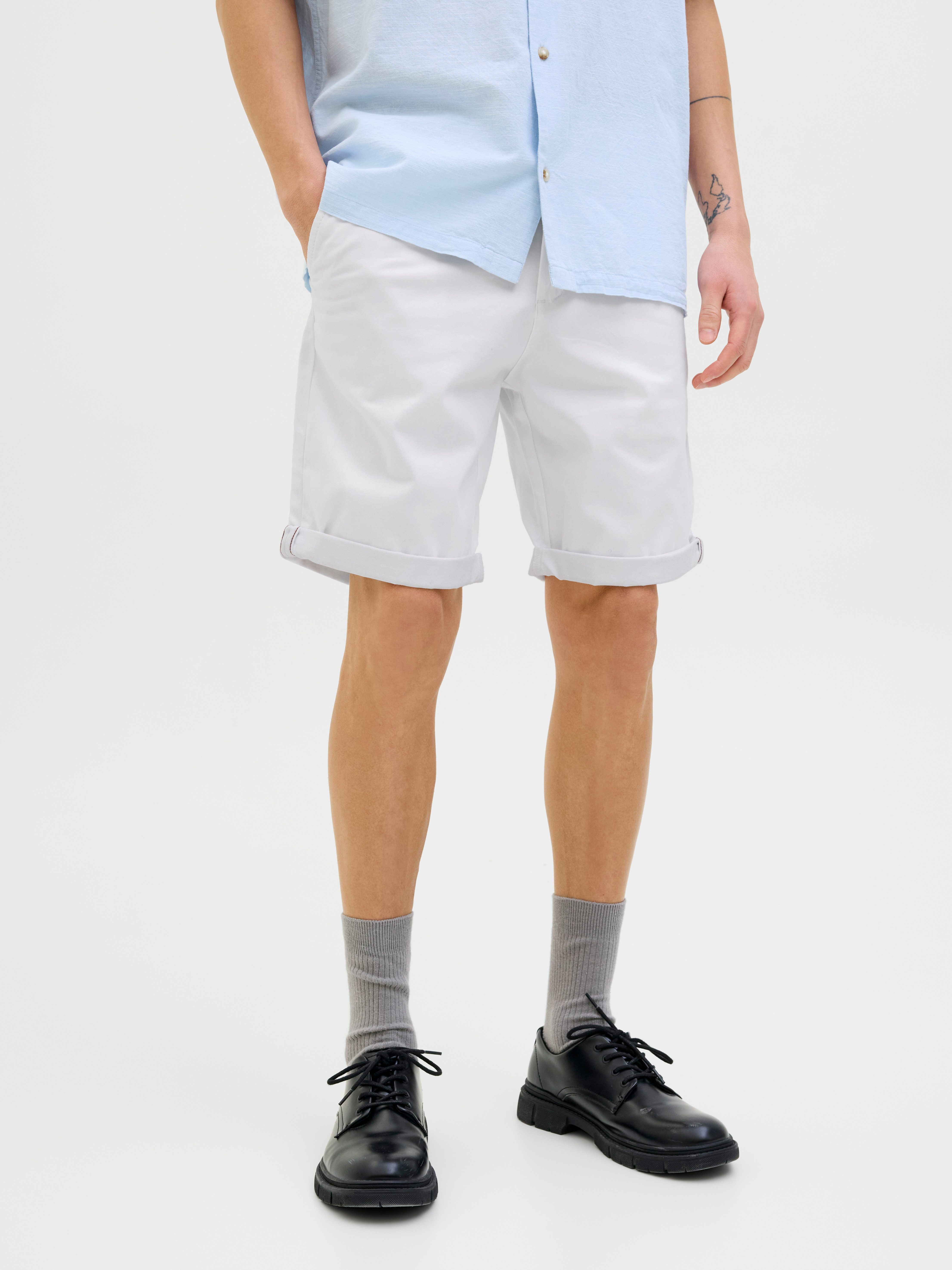 Jack & Jones Chinoshorts JPSTBOWIE JJSHORTS S mit Aufschlag günstig online kaufen