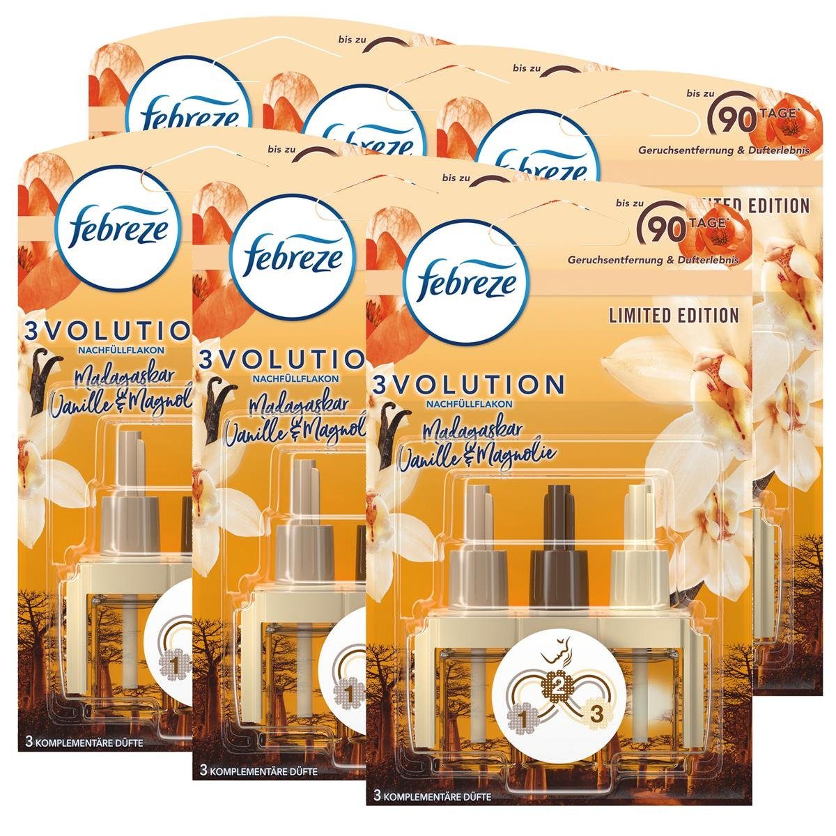 Febreze Raumduft Febreze 3Volution Nachfüllflakon Madagaskar Vanille 20ml - Raumduft (6