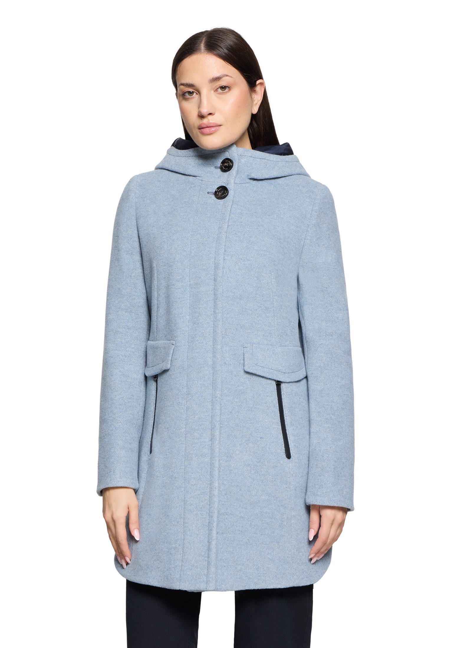 Gil Bret Wollmantel mit Kapuze und aus einer Wollmischung günstig online kaufen