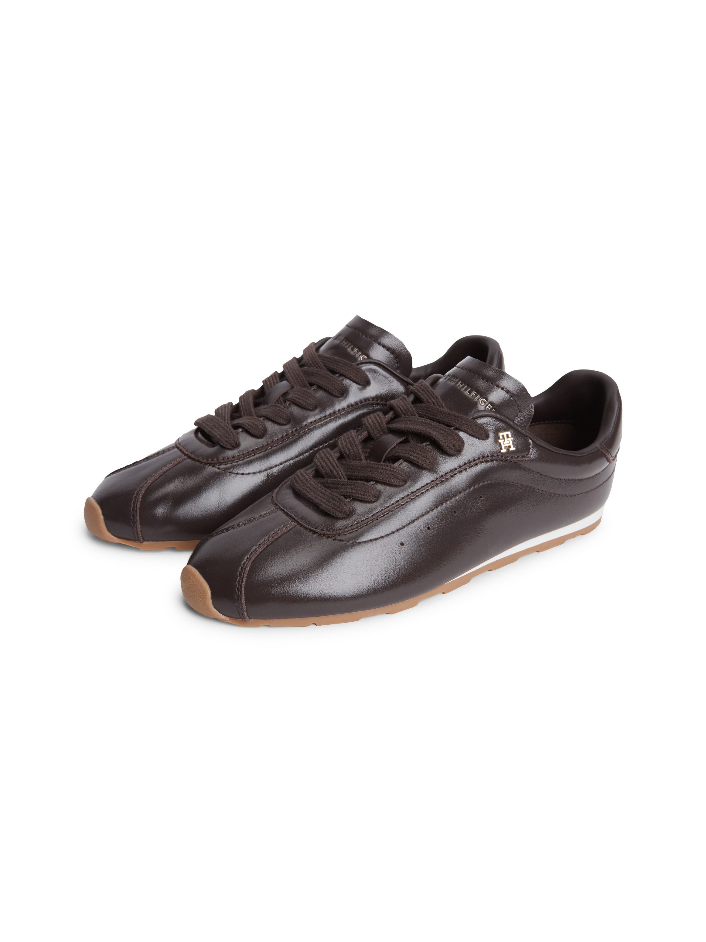 Tommy Hilfiger BELLA SNEAKER LEATHER Sneaker Freizeitschuh, Halbschuh, Schnürschuh im Retro-Look