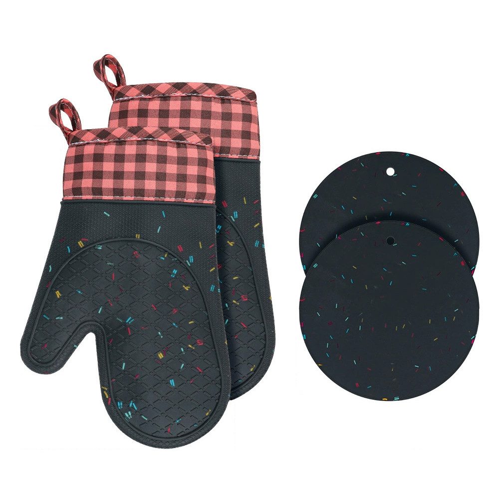 Topflappen Topfhandschuhe Handschuh, Ofenhandschuhe Hitzebestaendig