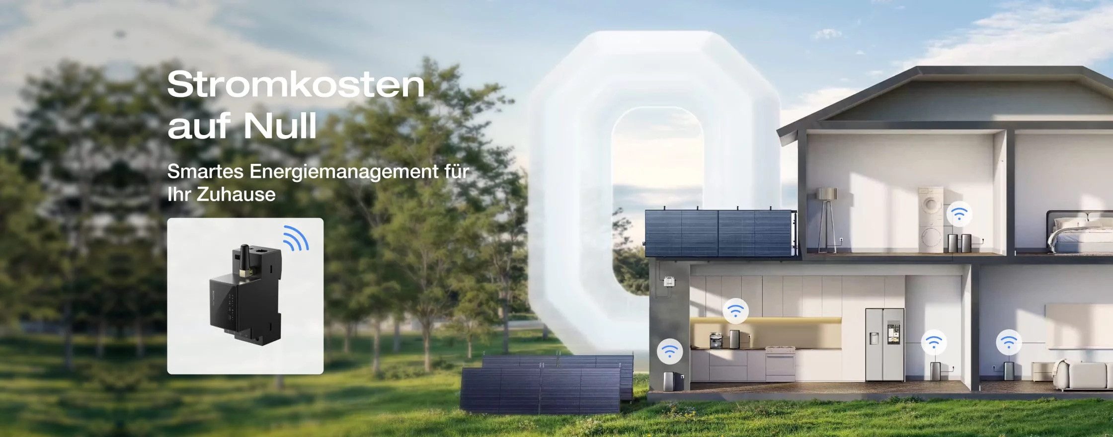 Ecoflow Solarmodul EcoFlow Smart Meter für STREAM Ultra/Pro/AC Pro, (Packung, Enthält 1 Smart Meter), Nutzung von Solarstrom ohne Netzeinspeisung möglich