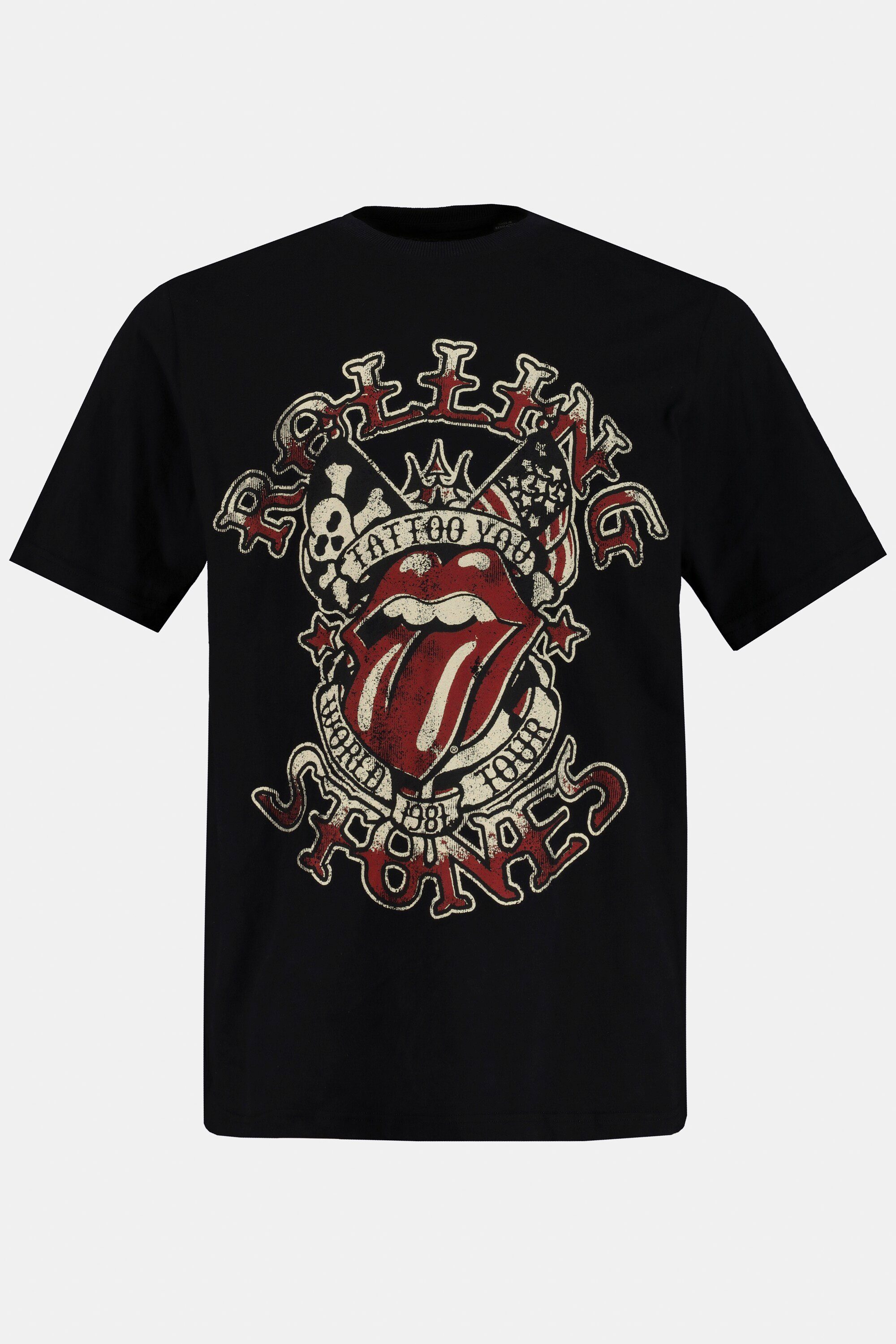 Halbarm Bandshirt JP1880 Rolling Stones T-Shirt T-Shirt