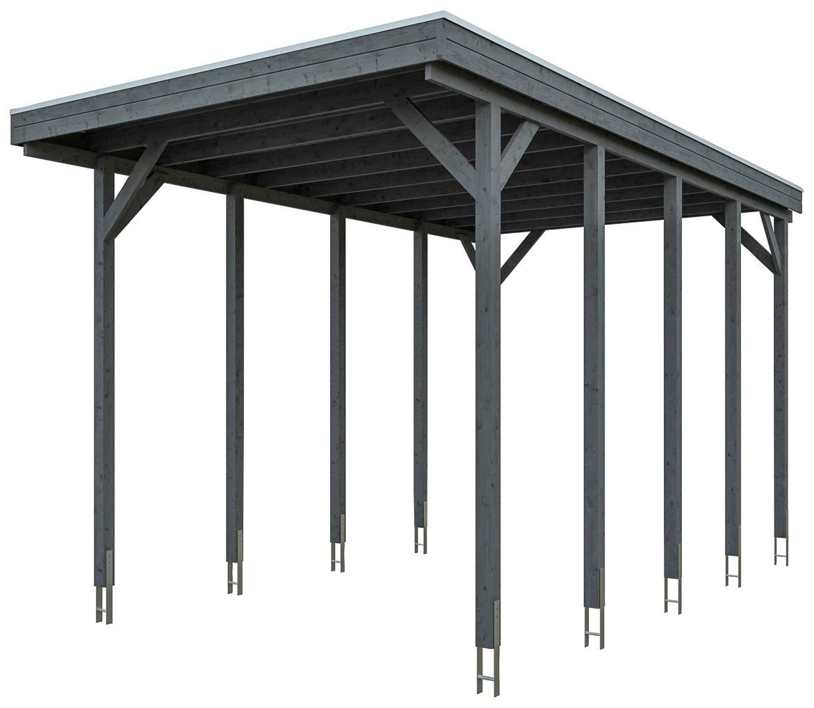 Skanholz Einzelcarport 397x708 cm, BxT: 350 Caravan-Friesland, Einfahrtshöhe cm