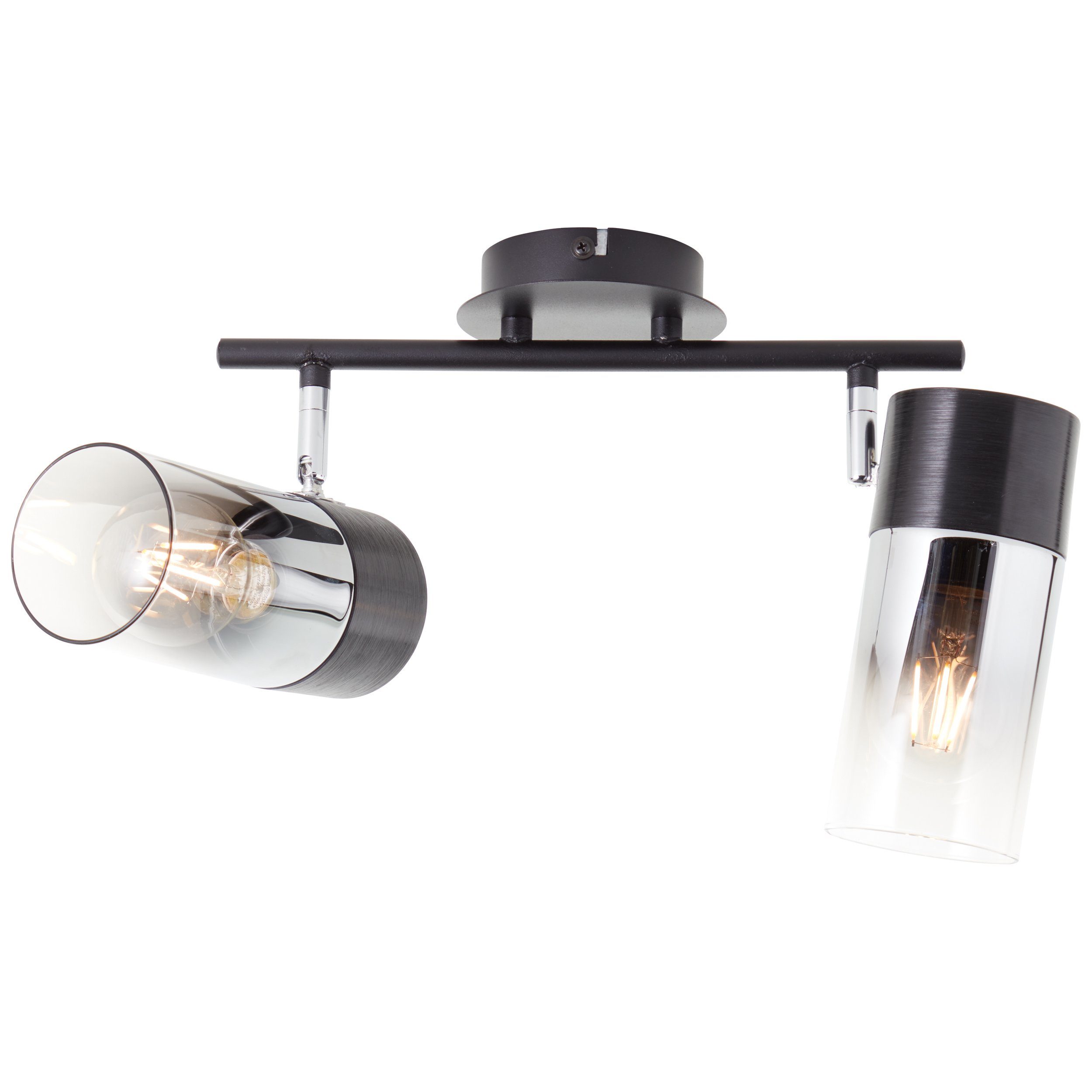 Lightbox Deckenstrahler, ohne Leuchtmittel, schwenkbar, x max. 40 Spotrohr, x Rauchglas 24 W, x 15 cm, 2 30 E27