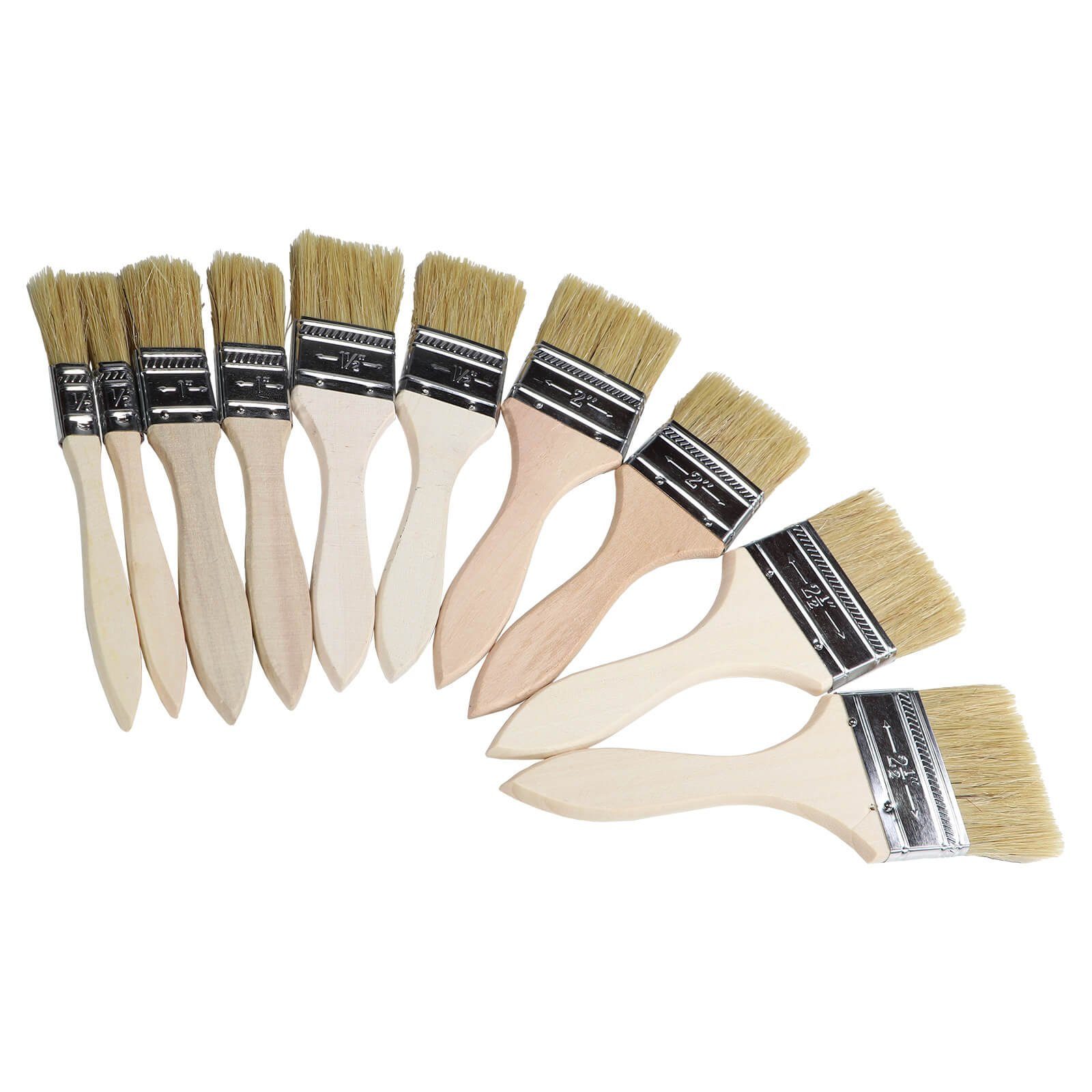 Beast Pinsel Malerpinselsatz 10 teilig Flachpinsel Set