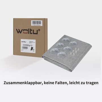 Dachfensterrollo, Woltu, ohne Bohren Sonnenschutz mit Saugnäpfen, Thermorollo