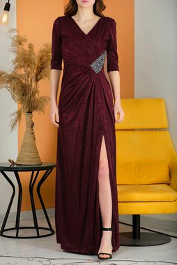 Modabout Abendkleid Langes Maxikleid Hochzeitskleid für Damen - NYELB0553D9800BRD (1-tlg)