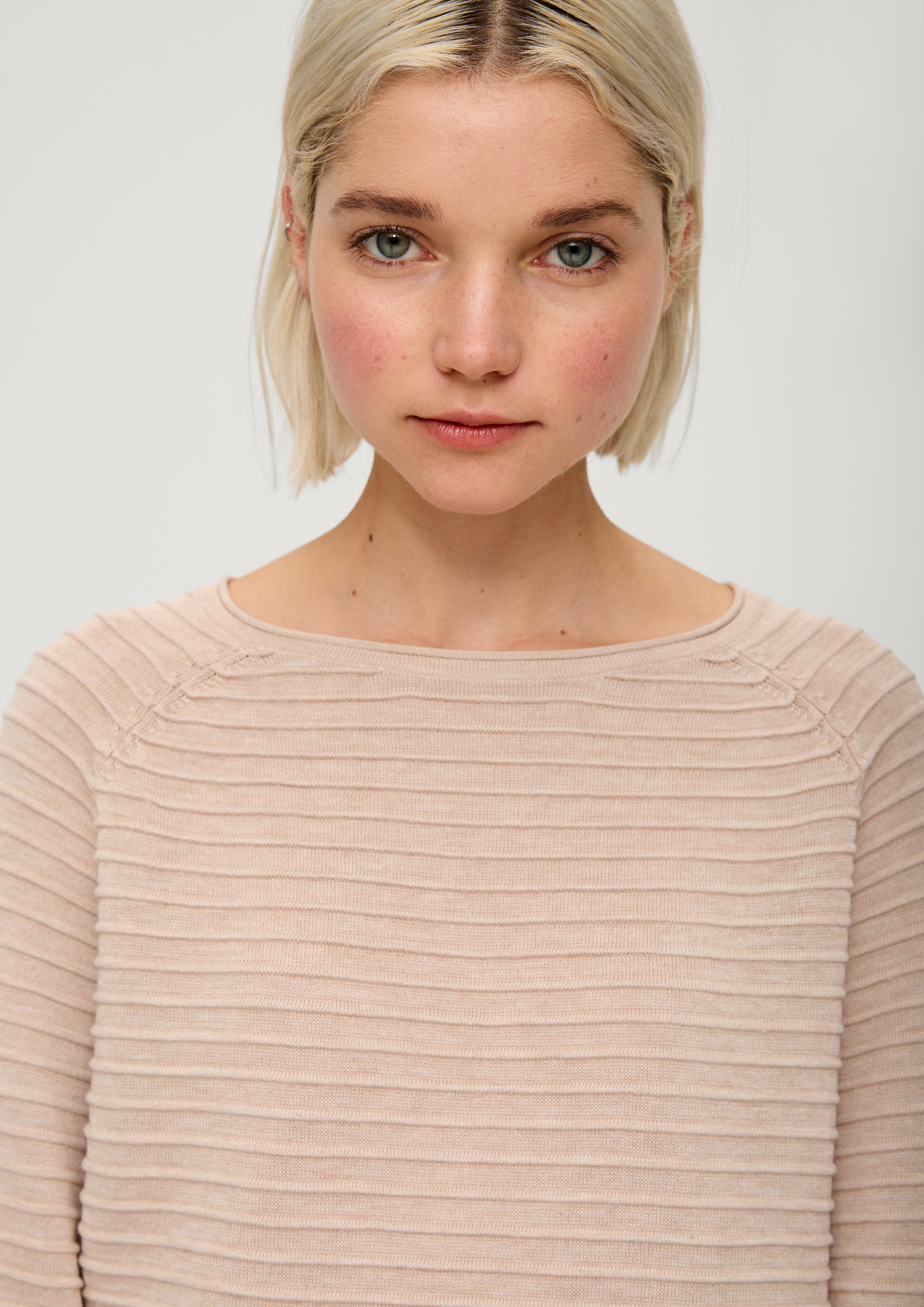 QS Strickpullover Pullover mit Strukturmuster aus günstig online kaufen