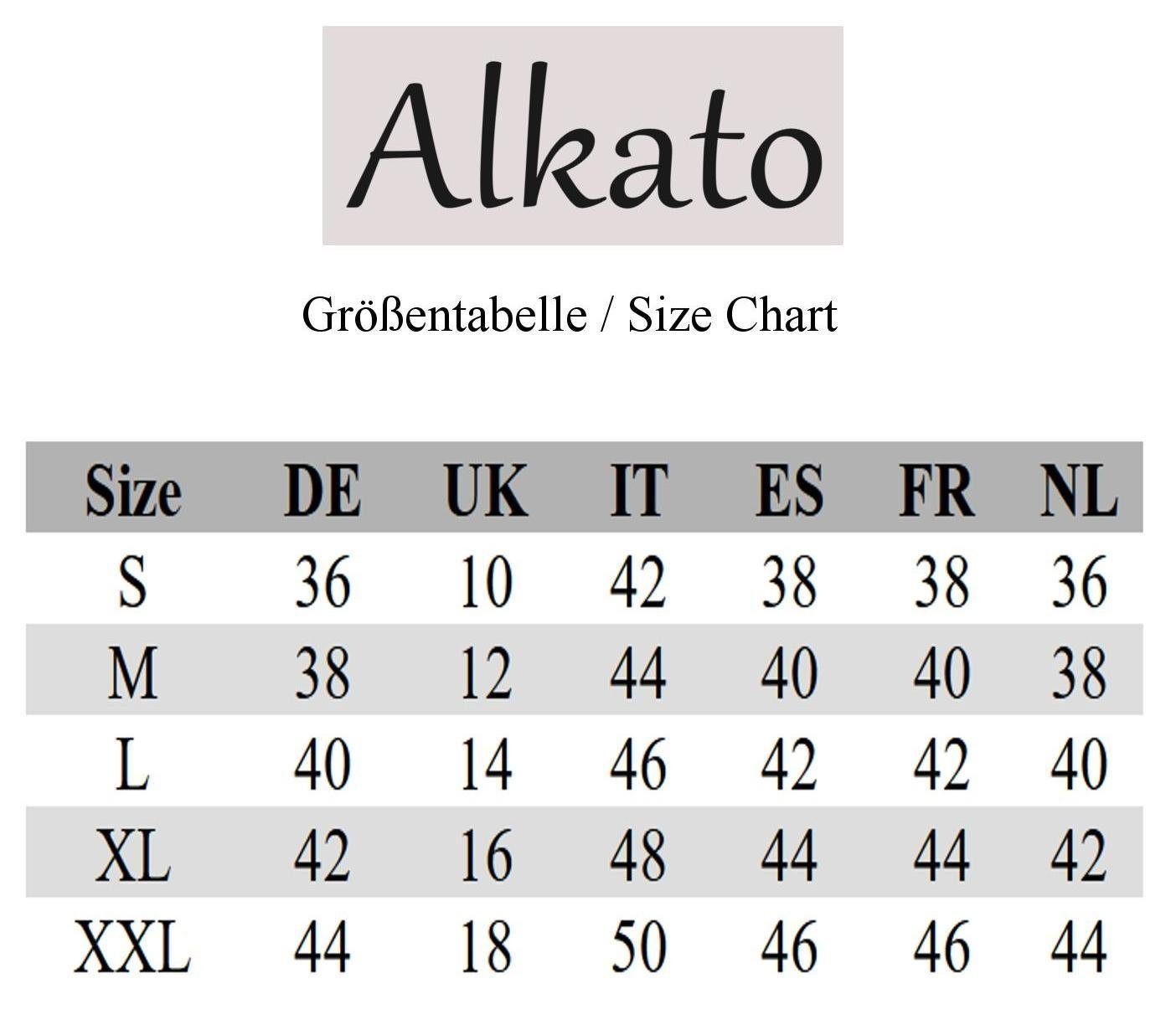 Alkato Langarmshirt Alkato Damen Langarm Longshirt günstig online kaufen
