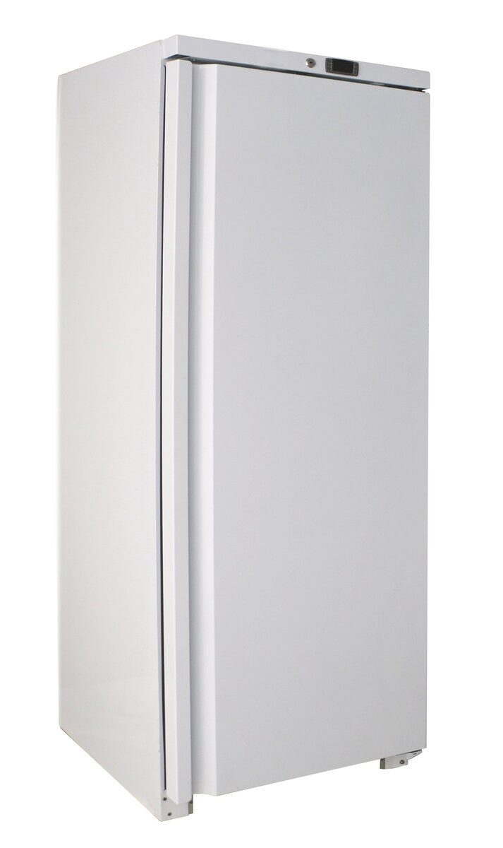 GastroHero Gefrierschrank SFH60V Lagertiefkühlschrank ECO 590 Edelstahl, 185 cm hoch, 77.5 cm breit