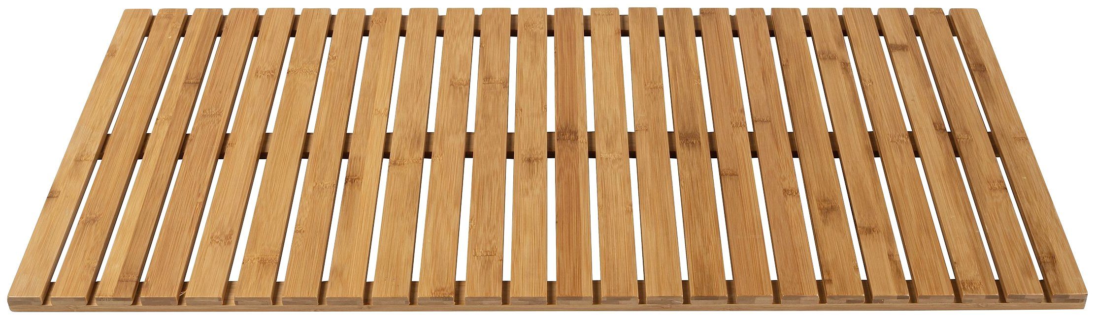 WENKO Saunabodenrost, Höhe 23 mm, Bambus, rechteckig, Bambus, 50 x 100 cm