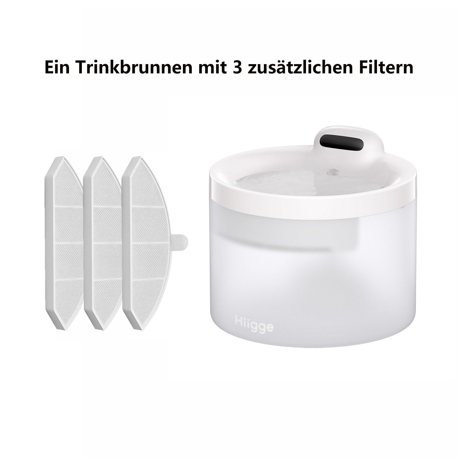 Trinkbrunnen Snowball SE für katze kabellos, 2,3L katzenbrunnen