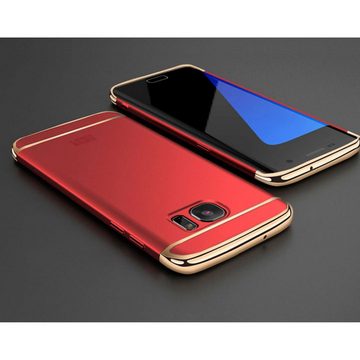 König Design Handyhülle Samsung Galaxy A6 Plus (2018), Samsung Galaxy A6 Plus (2018) Handyhülle Backcover Rot