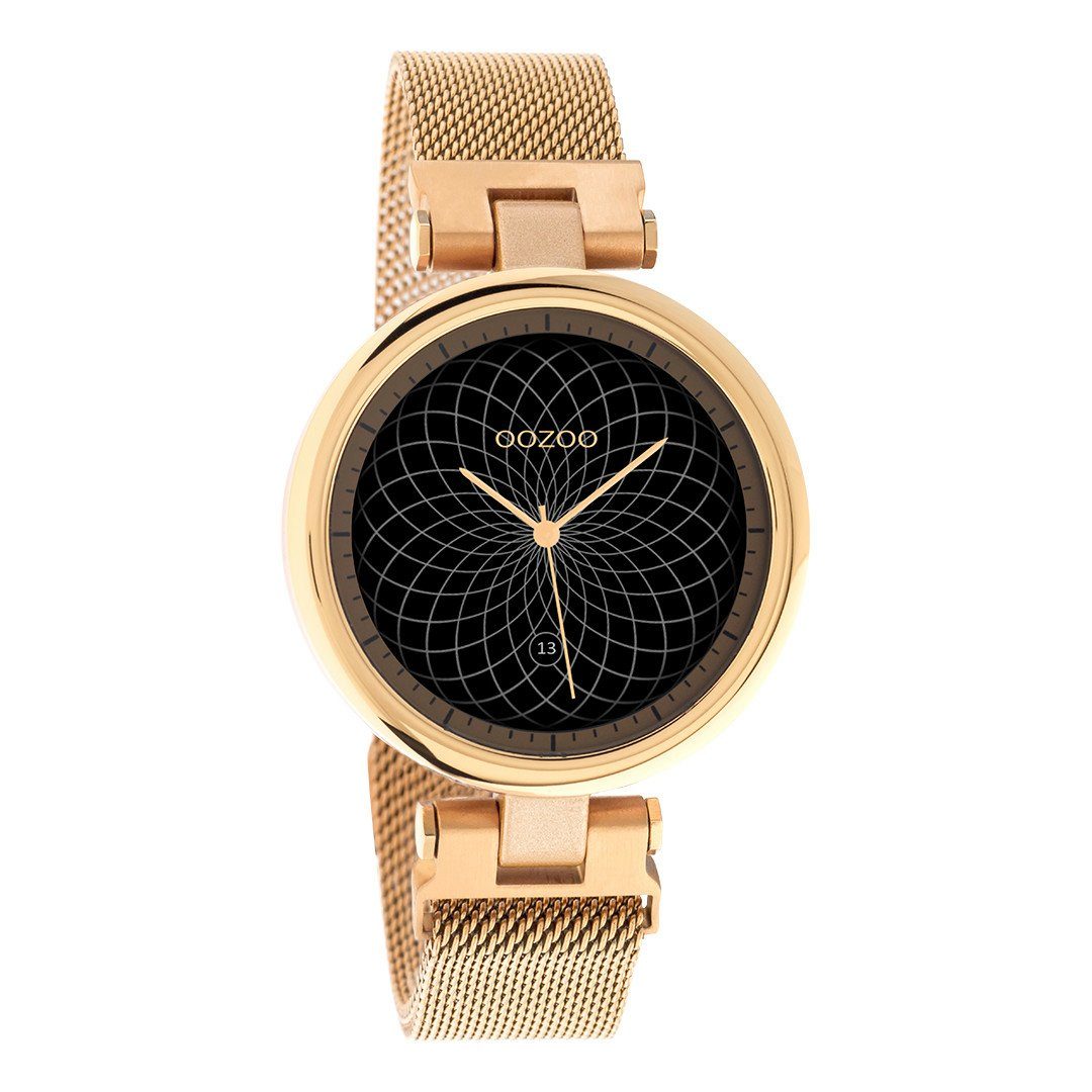 OOZOO Quarzuhr, Oozoo Smartwatch Q00410 Armbanduhr Rose Milanaiseband 39 mm