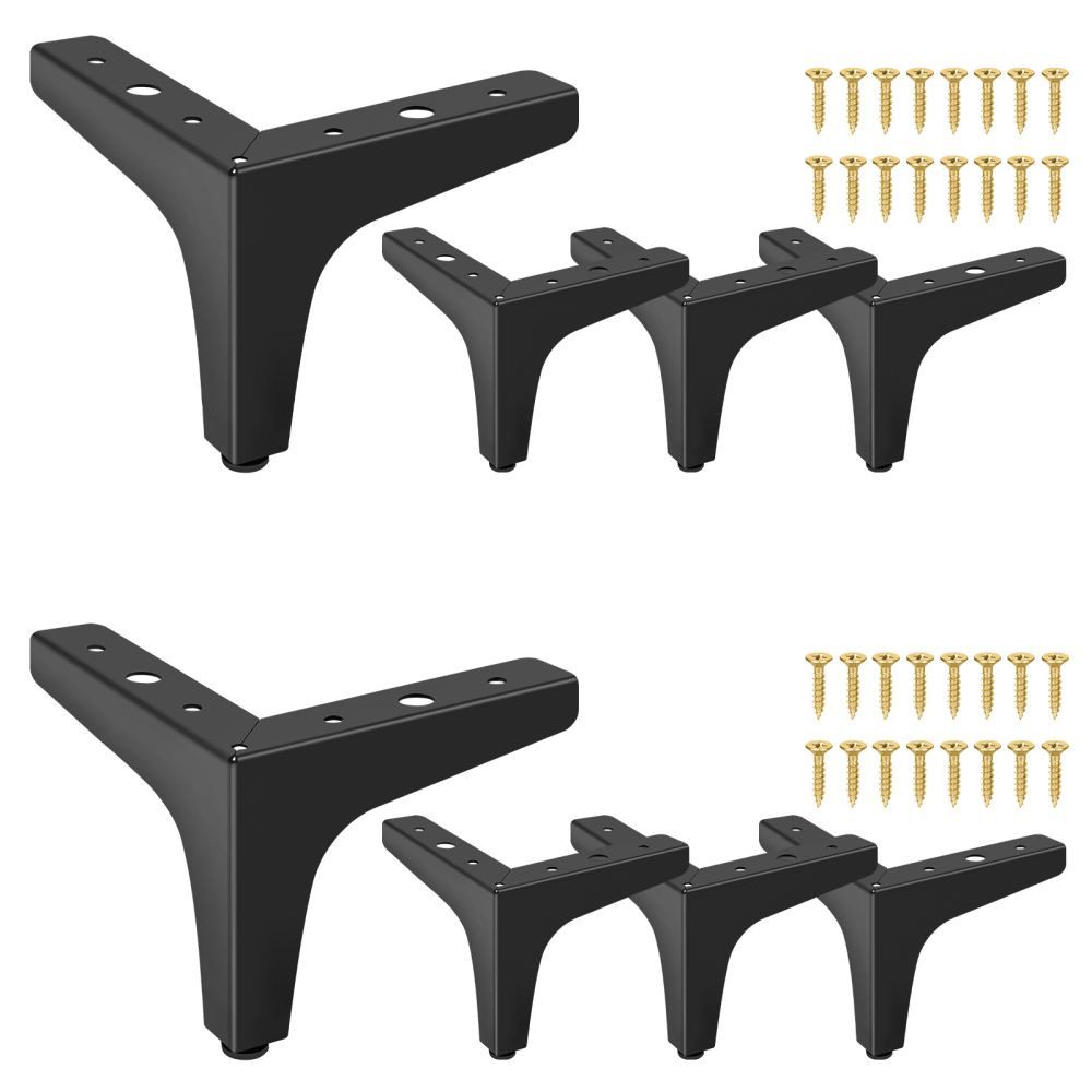 QUBEBU Möbelfuß 8 Stück Möbelfüße, H: 10//13/15/17 cm, DIY Metall möbelbein günstig online kaufen