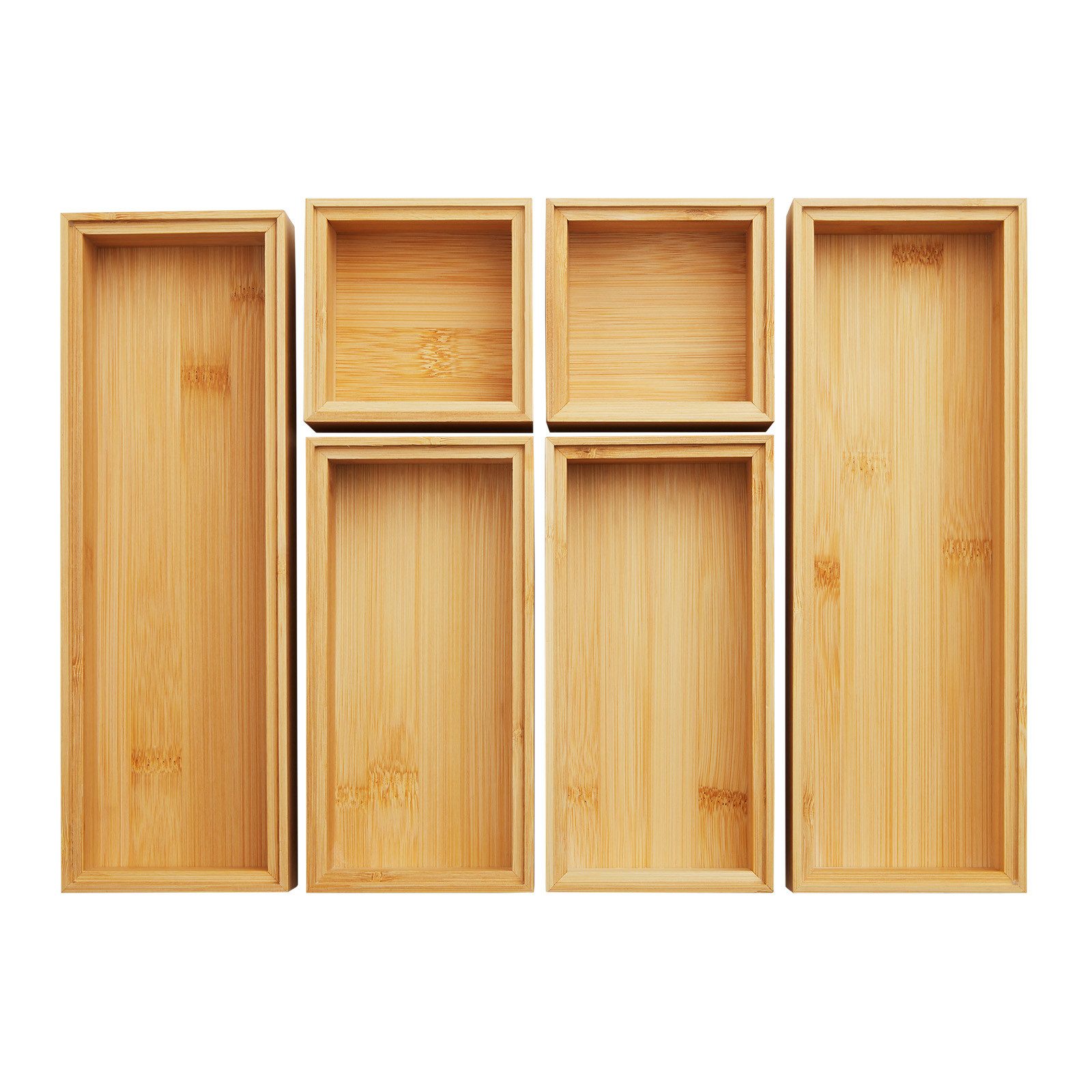 SO-TECH® Schubkasteneinsatz Stapelbare ORGA-BOX BAMBUS Schubladen Aufbewahr günstig online kaufen