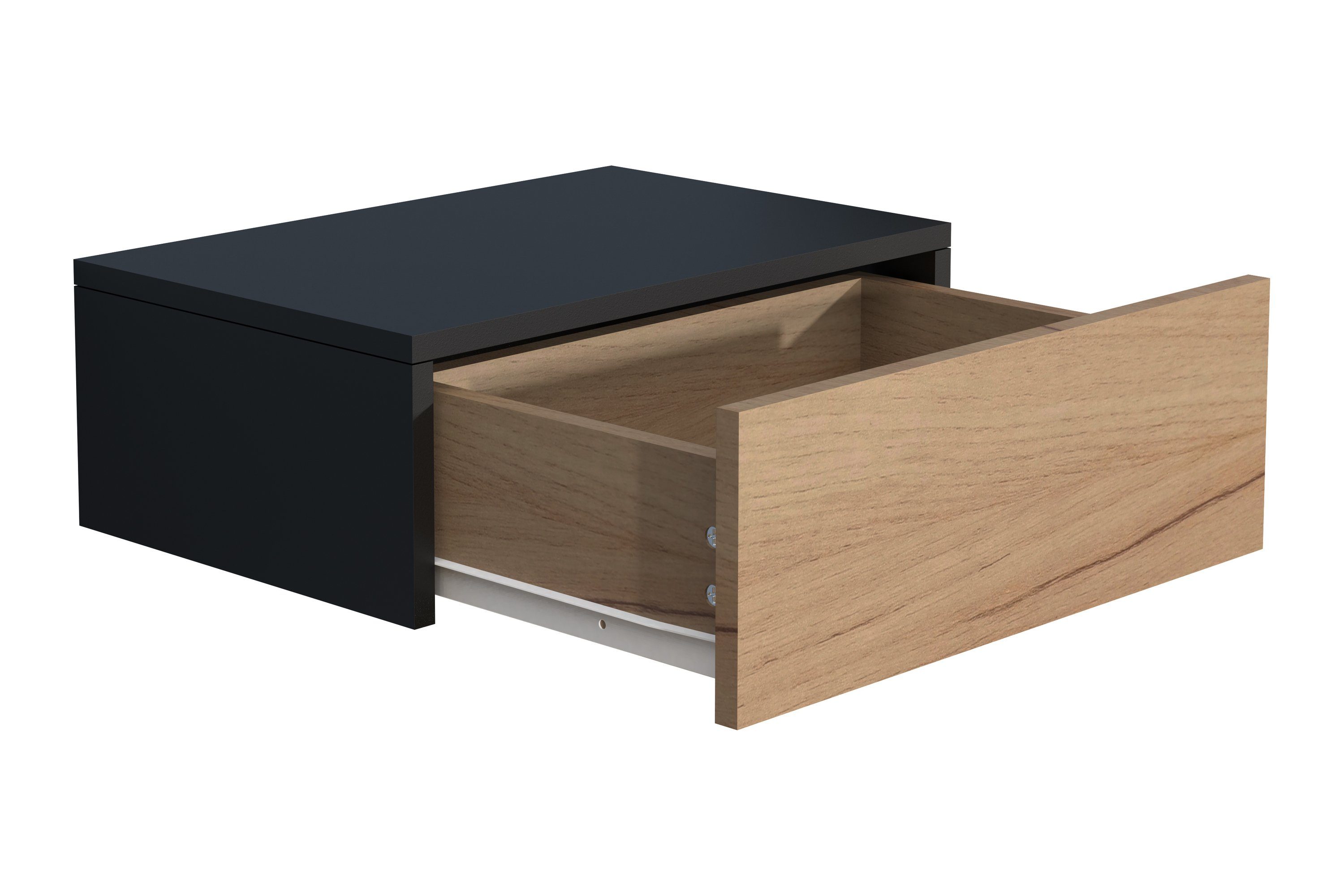 VCM Nachttisch Holz Wandschublade Wand Hänge günstig online kaufen