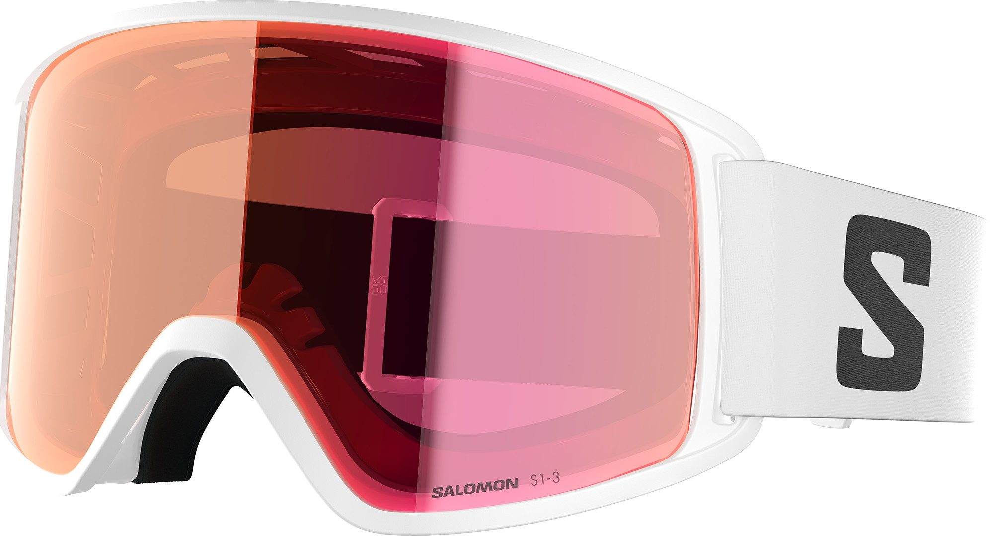 Salomon Skibrille GOGGLES FORCE M PHOTO White/Aw Red White