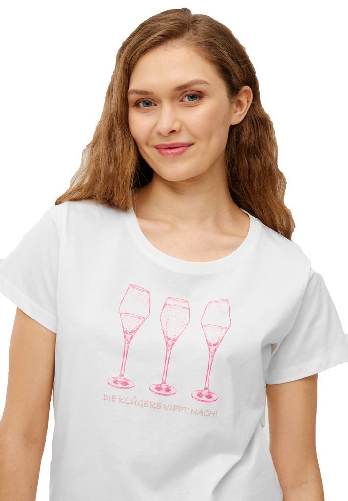 Derbe Print-Shirt Die Klügere (1-tlg) günstig online kaufen