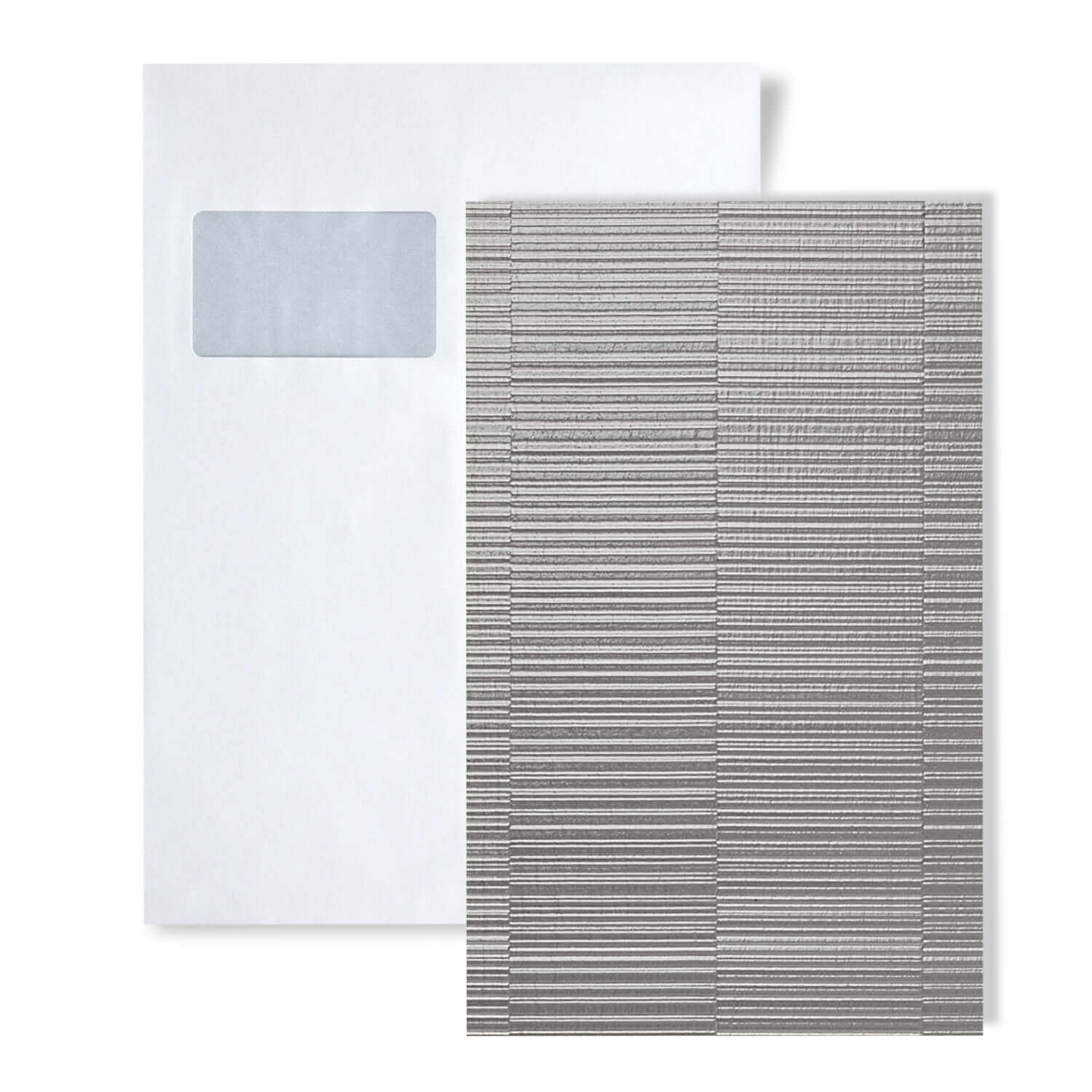 Wallface Wandpaneel 1 MUSTERSTÜCK S-24961 DIN A5 Wandpaneel MUSTER NOTCH, BxL: 15x20 cm, 0 qm, (1 MUSTERSTÜCK, Produktmuster, 1-tlg., Muster des Wandpaneels) silber