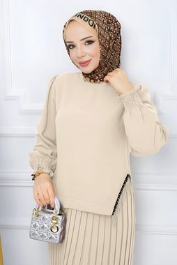 Modabout Strickpullover Zweiteiler Rock und Pullover Hijab Kleid Damen - NTKM0007D4797TAŞ (1-tlg)
