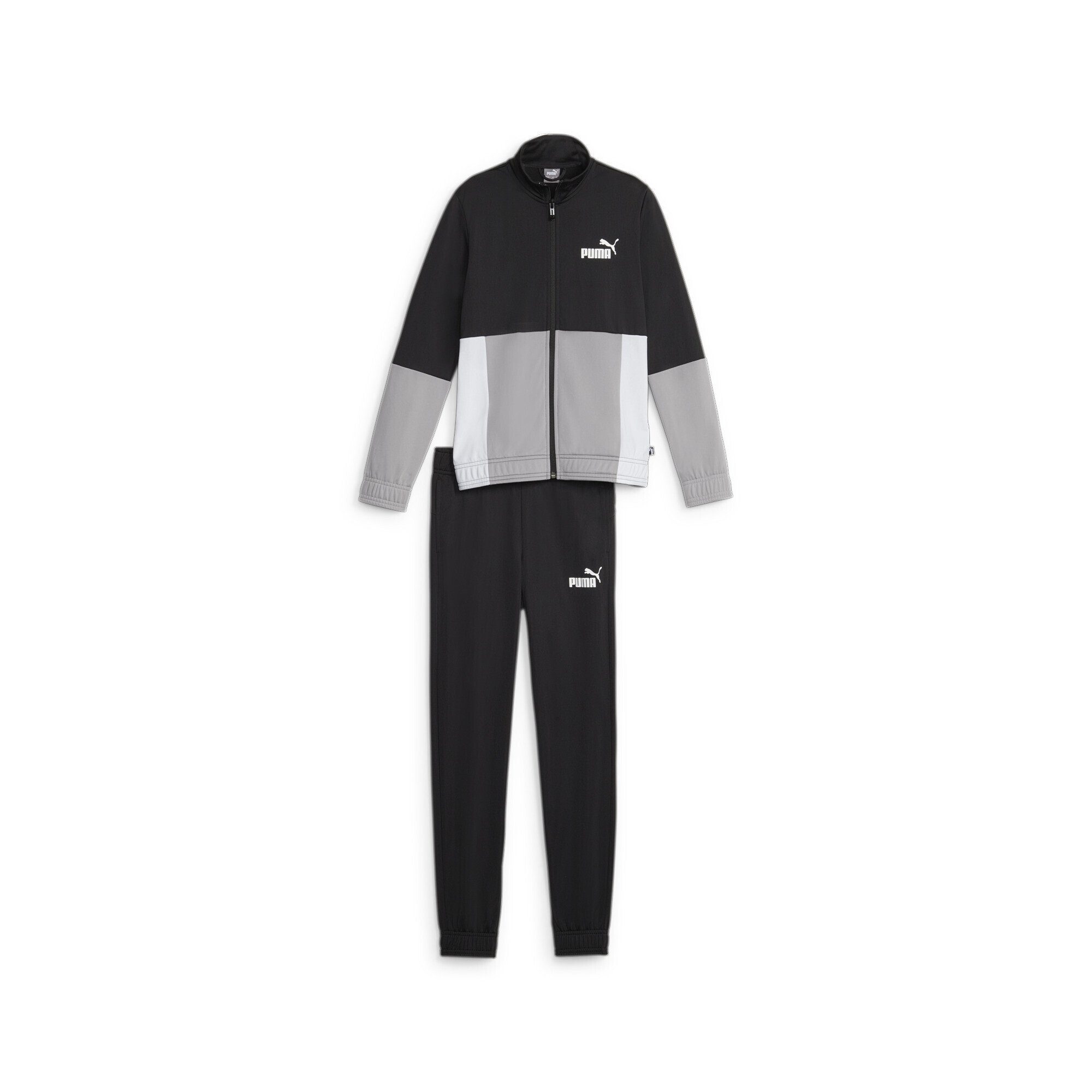 PUMA Jogginganzug Colourblock Poly Suit Jungen Black